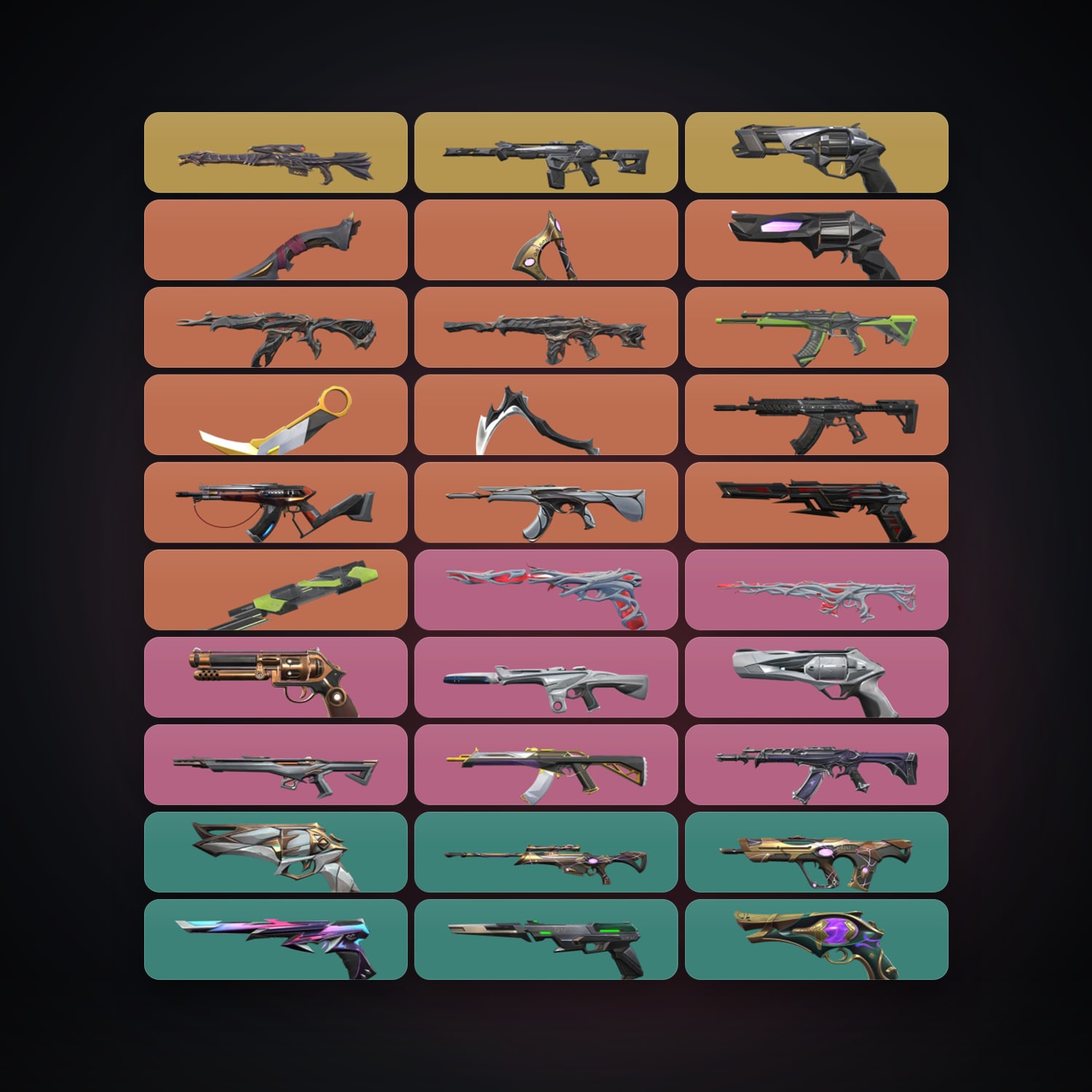 NA Ascendant 2 locker — 5 knives, 48 skins, lvl 288 — HabibiAccounts