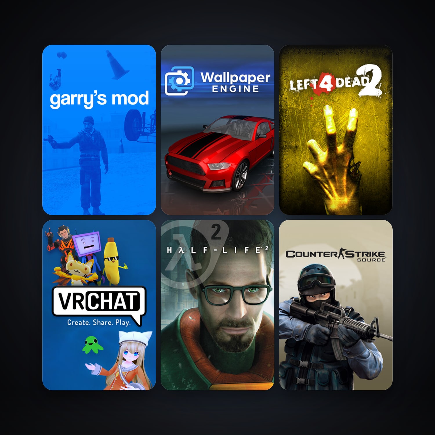 Counter-Strike + Half-Life, 33 games, clean — HabibiAccounts