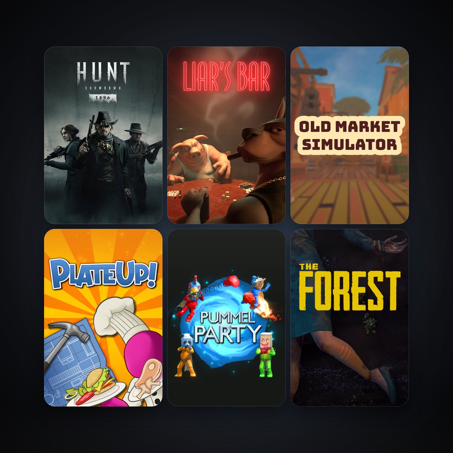 The Forest + Ultimate Chicken Horse, 17 games, clean — HabibiAccounts