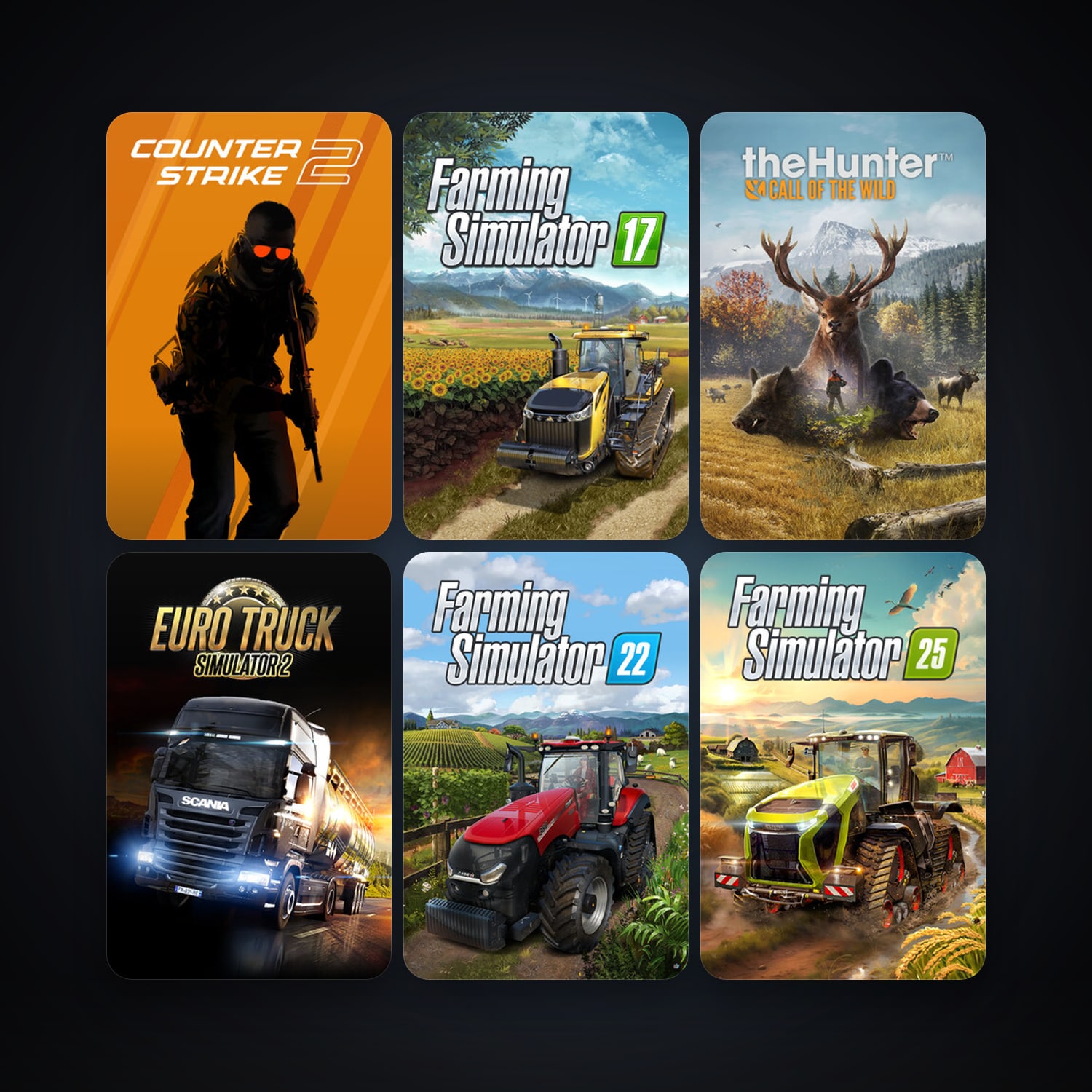CS2 Prime + Grand Theft Auto: San Andreas, 25 games, Steam 10, clean — HabibiAccounts