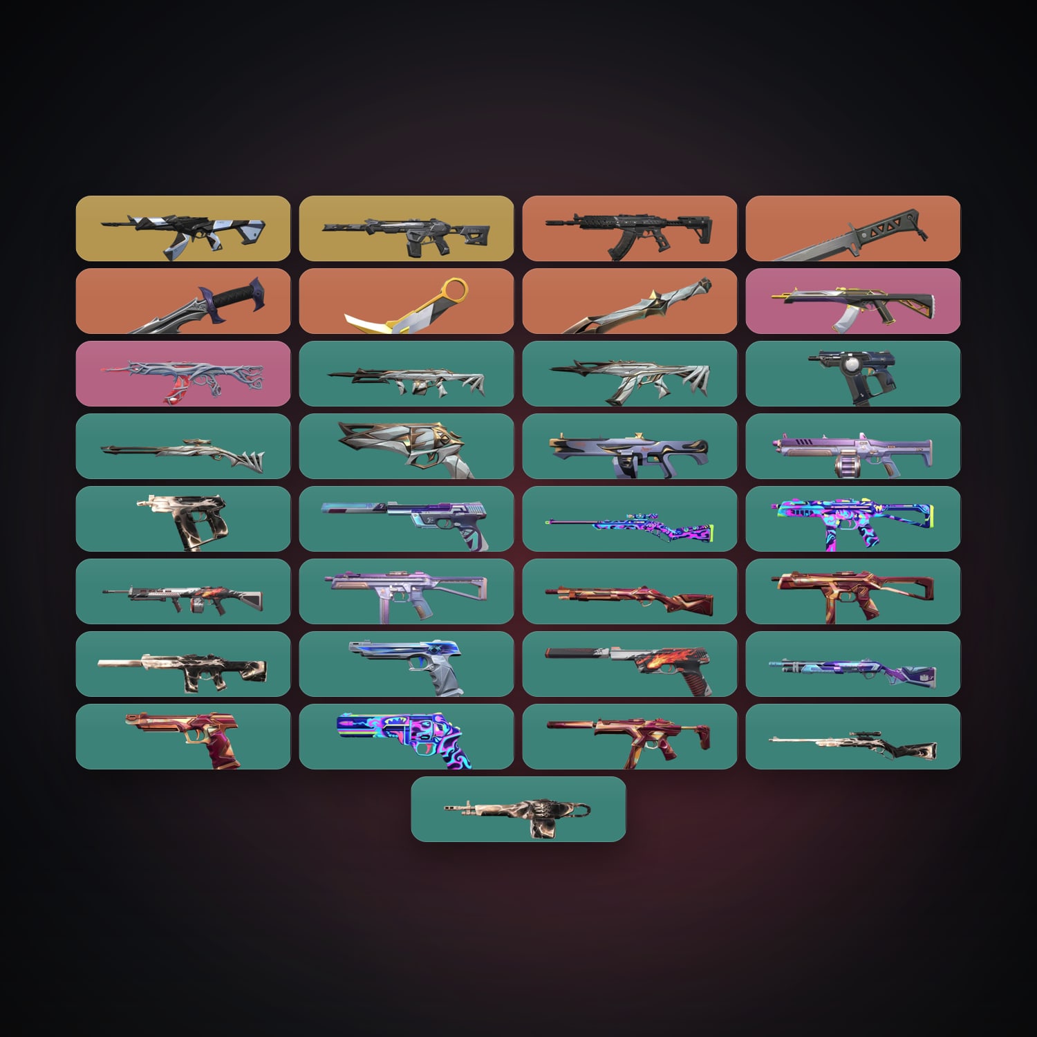EU Gold 2 locker — 4 knives, 33 skins, lvl 74 — HabibiAccounts