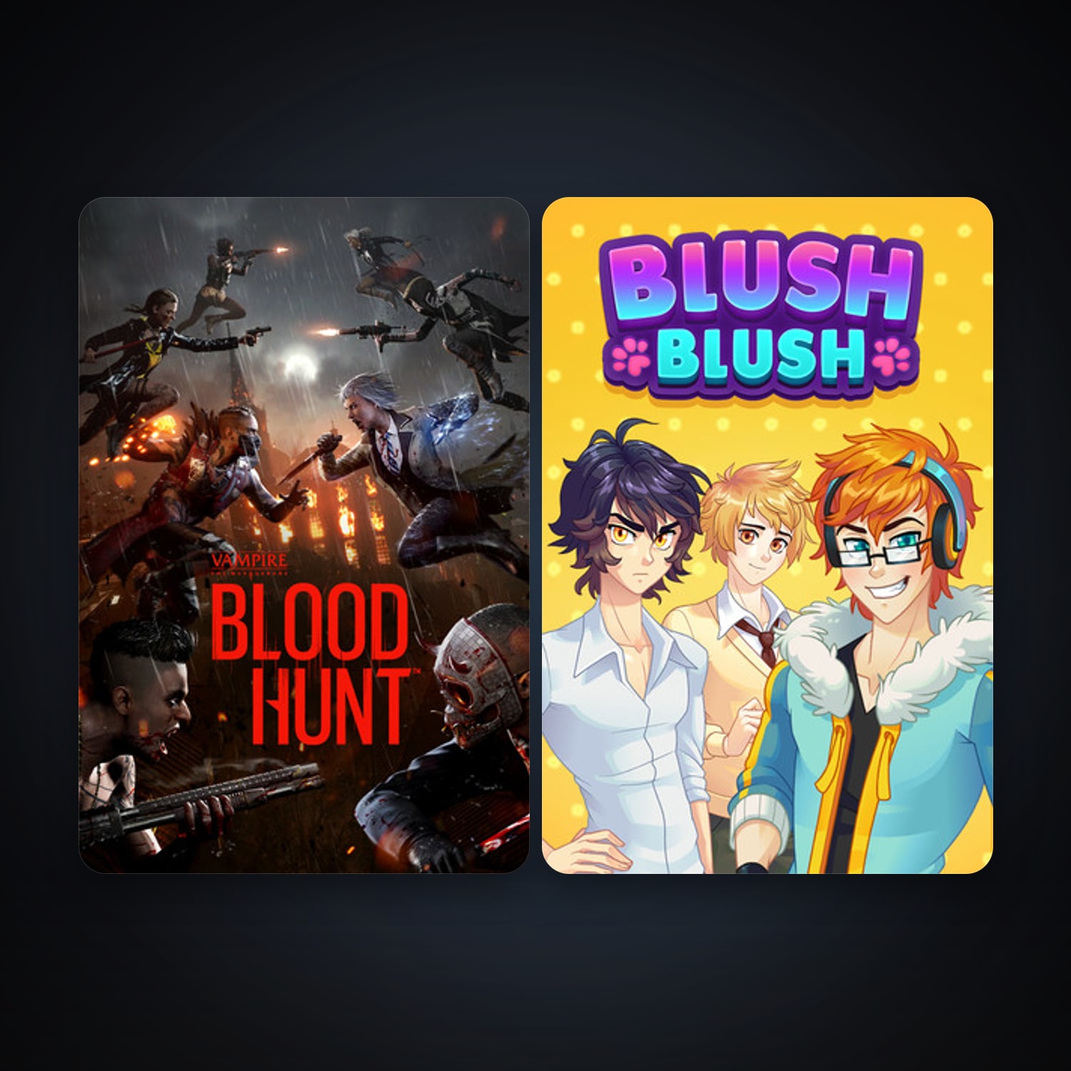 Steam account: Vampire: The Masquerade - Bloodhunt + Blush Blush, 2 games, clean — HabibiAccounts