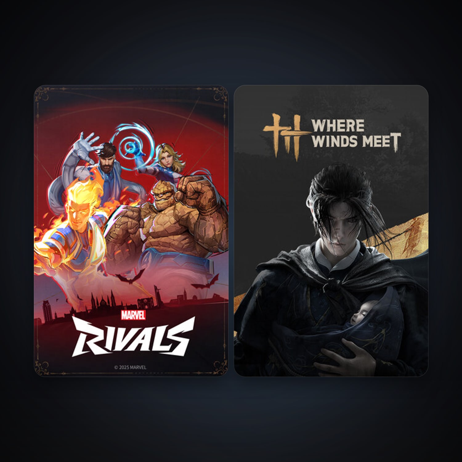 Steam account: Marvel Rivals + Where Winds Meet, 2 games, clean — HabibiAccounts