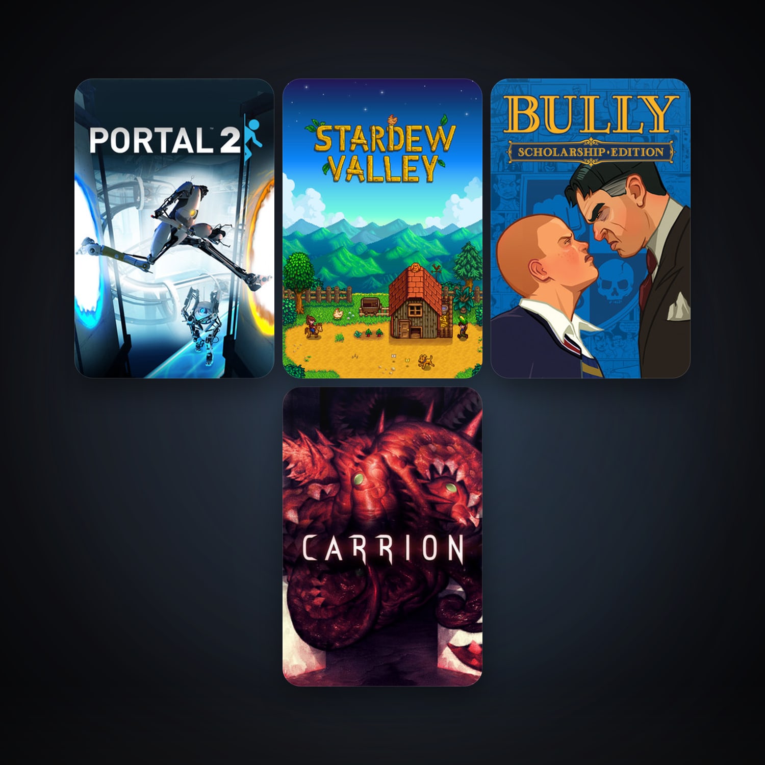 Portal 2 + Bully: Scholarship Edition, 5 games, clean — HabibiAccounts