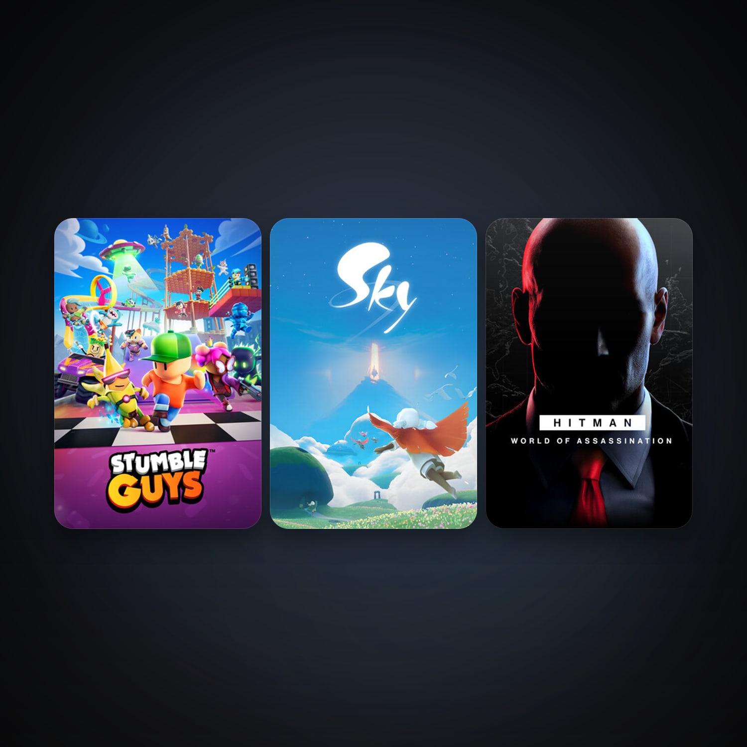 HITMAN World of Assassination + Stumble Guys, 7 games, clean — HabibiAccounts