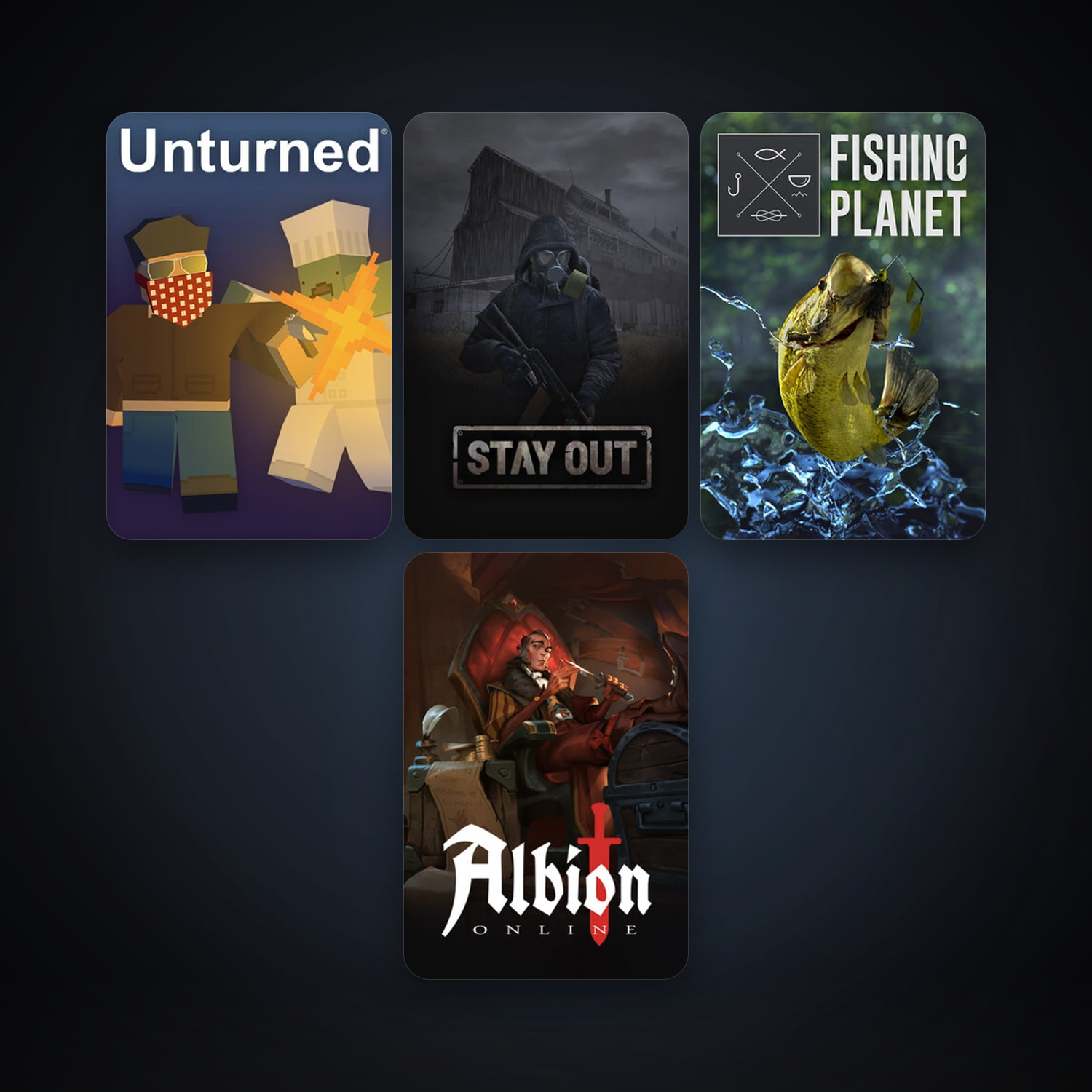 Steam account: Unturned + Fishing Planet, 9 games, clean — HabibiAccounts