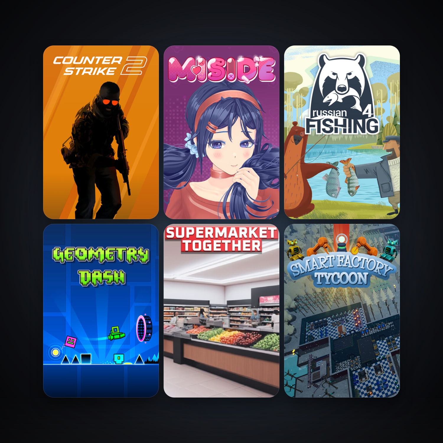 CS2 Prime + Geometry Dash, 11 games, clean — HabibiAccounts