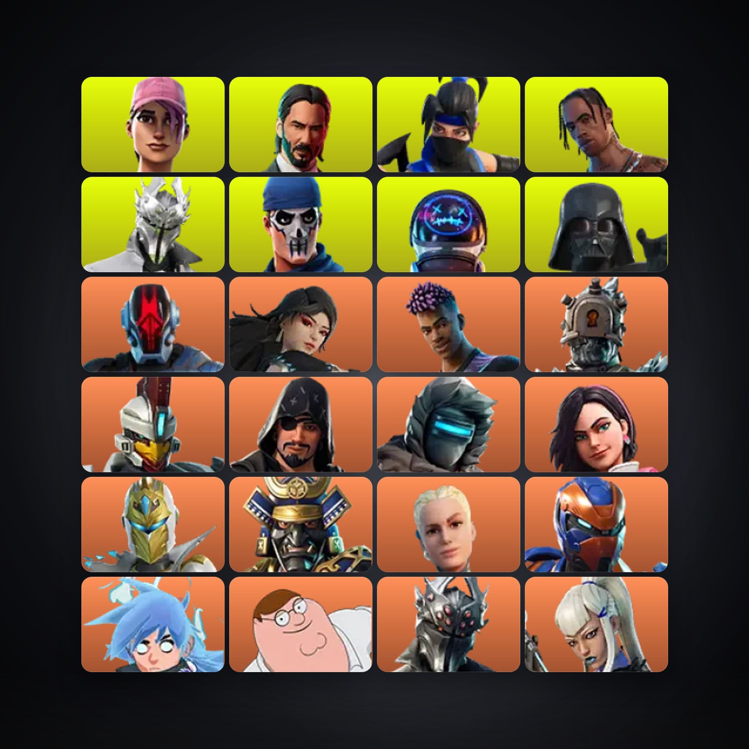Fortnite account with The Foundation & Era — 476 skins — 500 V-Bucks — lvl 4554 — HabibiAccounts