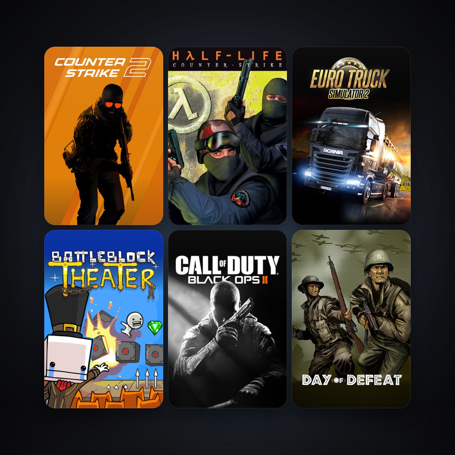 Steam account — Counter-Strike + Day of Defeat, 30 games, Steam 21, clean — HabibiAccounts