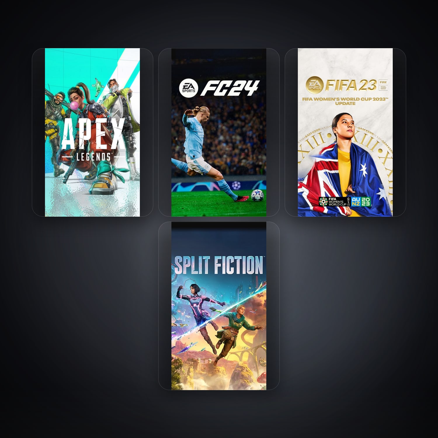 حساب إي إيه فيه Apex Legends وEA Sports FC24، FR، 4 ألعاب — HabibiAccounts