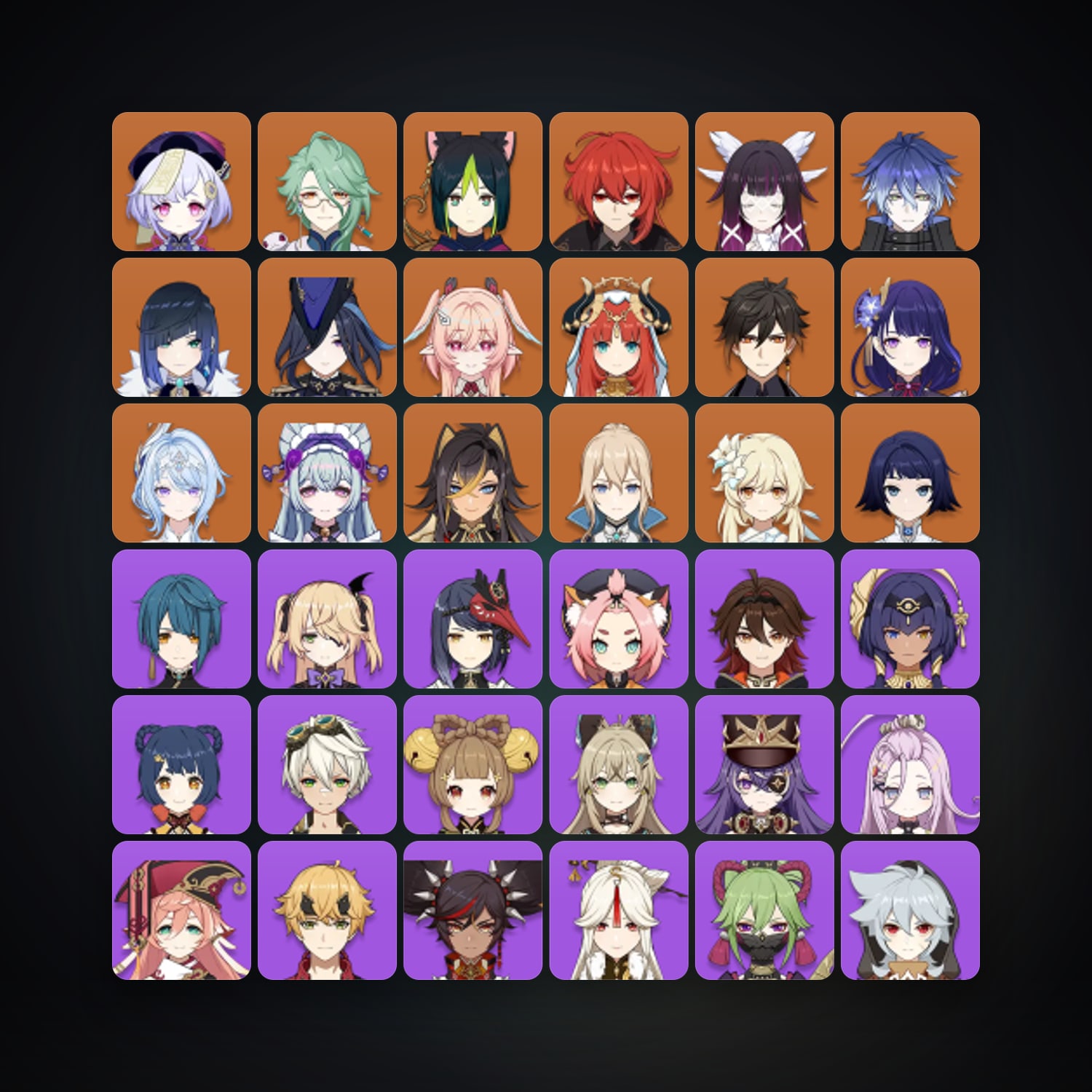 Genshin Impact | AR 57 | 63 Chars | 16× 5★ — Genshin / miHoYo Account · 264415495 — HabibiAccounts