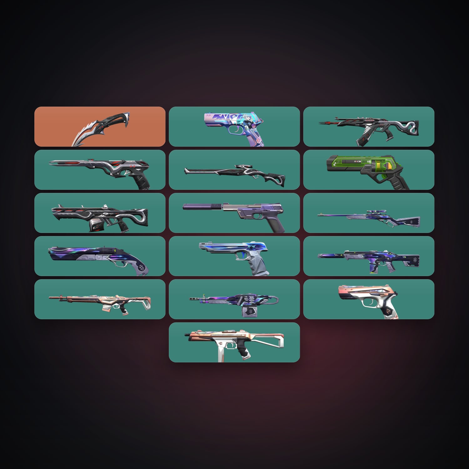 LA Silver 2 locker — 1 knives, 16 skins, lvl 113 — HabibiAccounts