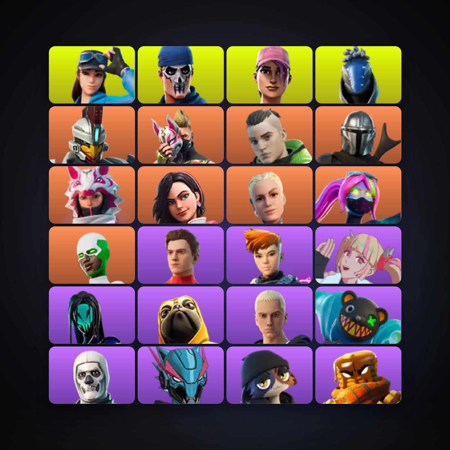 Fortnite account with Skull Trooper & Drift — 48 skins — 50 V-Bucks — lvl 628 — HabibiAccounts