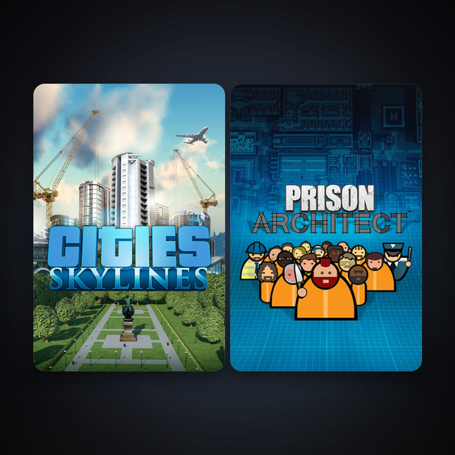 Prison Architect + Cities: Skylines, 2 games, clean — HabibiAccounts