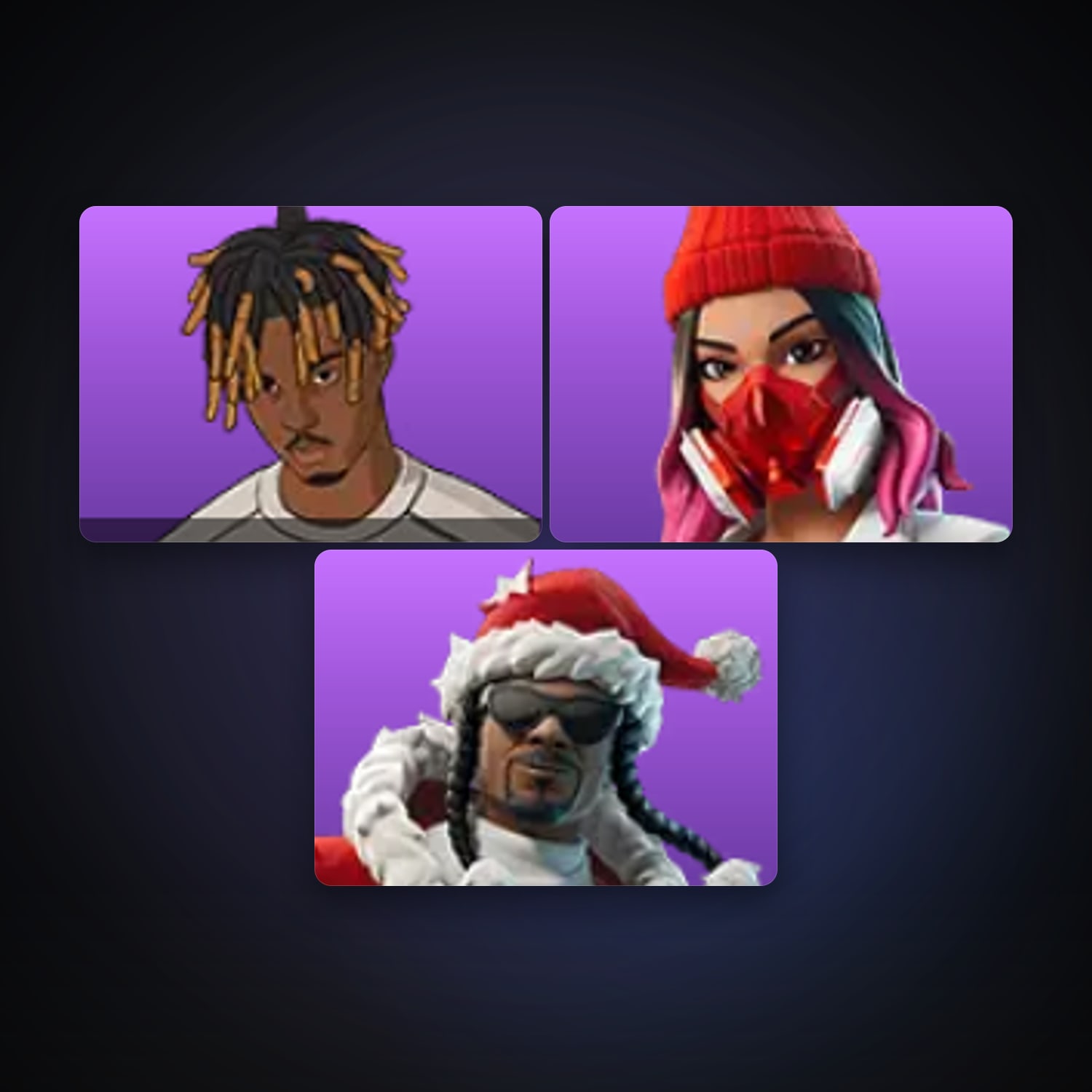 Fortnite account with Slayer Juice WRLD & Yulejacket — 3 skins — 300 V-Bucks — lvl 139 — HabibiAccounts