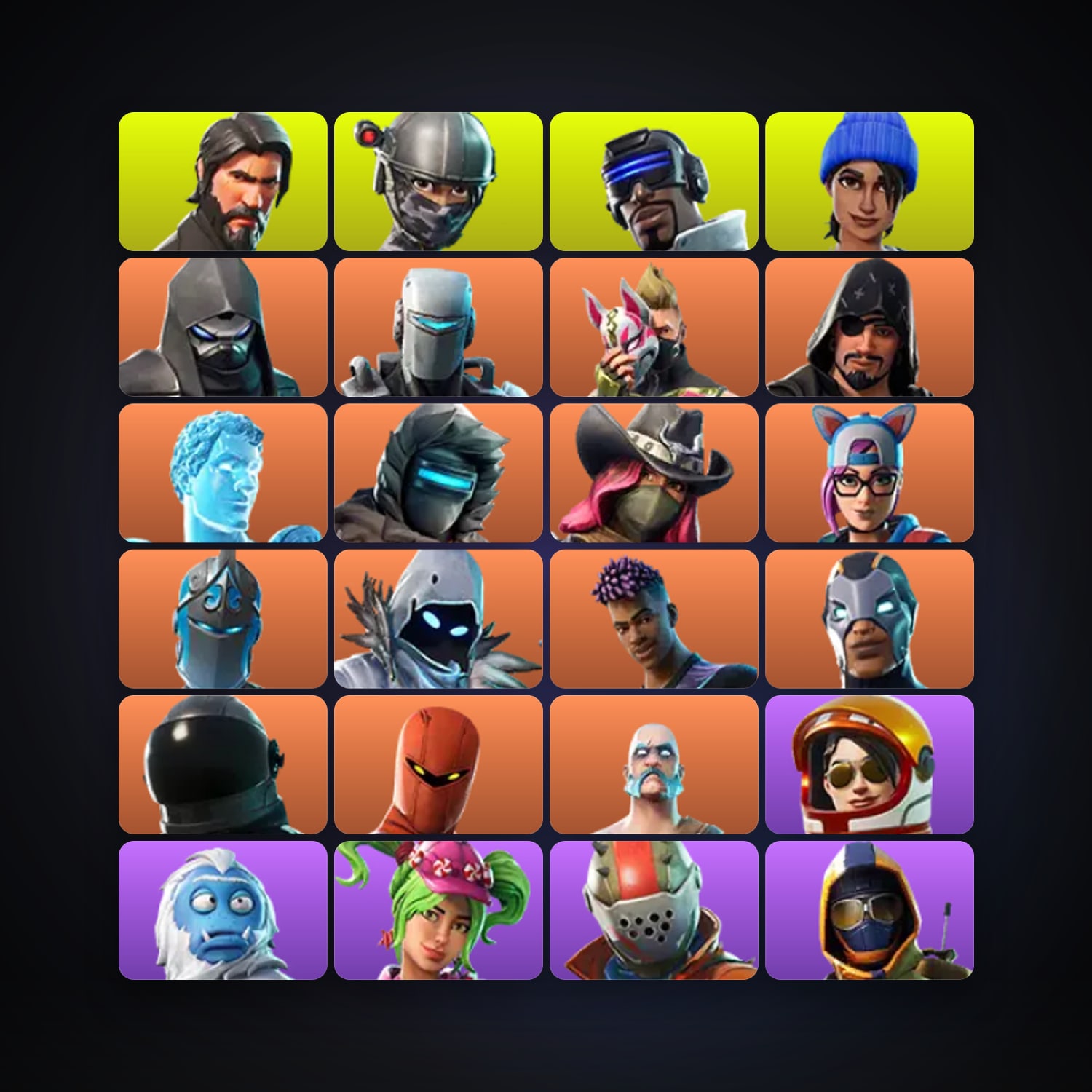 Fortnite account with Elite Agent & The Reaper — 55 skins — 1.5K V-Bucks — lvl 908 — HabibiAccounts