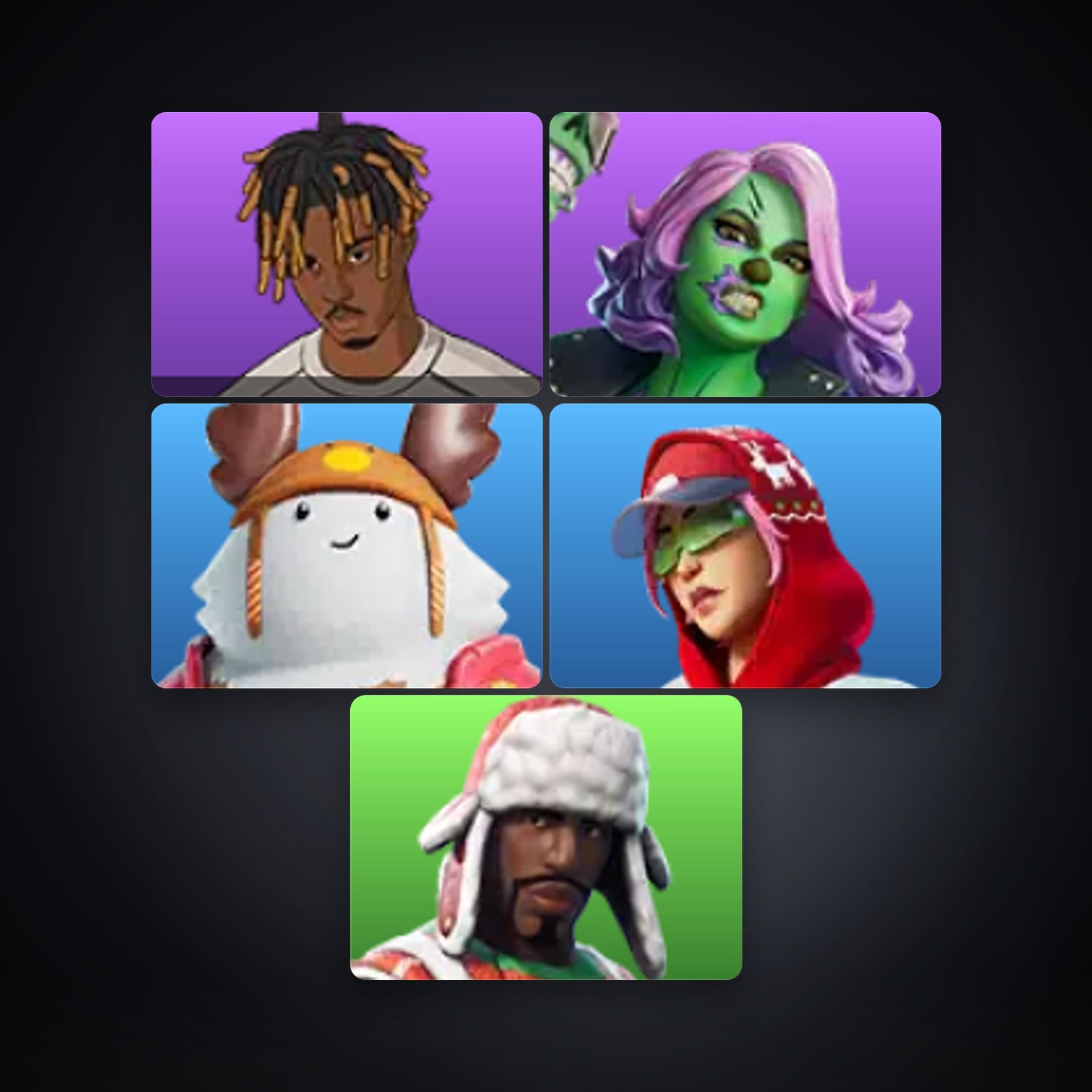 Fortnite account with Slayer Juice WRLD & Rotten Penny — 5 skins — lvl 305 — HabibiAccounts