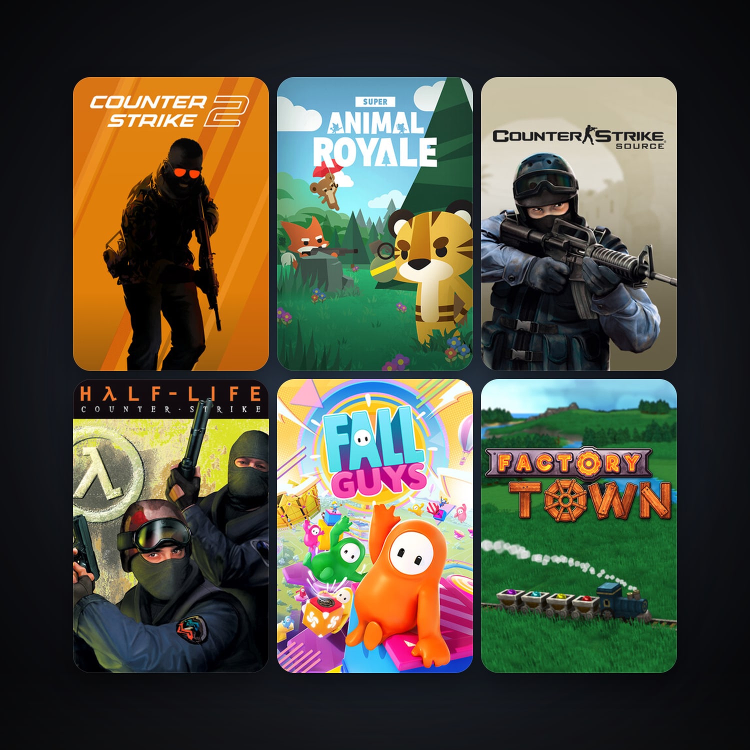 Counter-Strike + Team Fortress Classic, 20 games, Steam 11, clean — HabibiAccounts