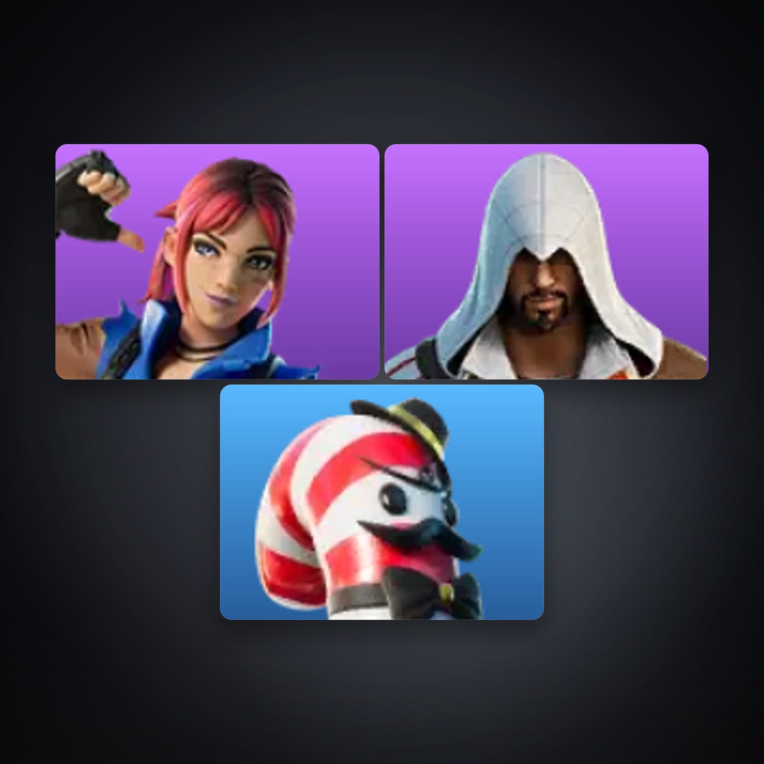 Fortnite account with Ezio Auditore & Explorer Emilie — 3 skins — lvl 6 — HabibiAccounts