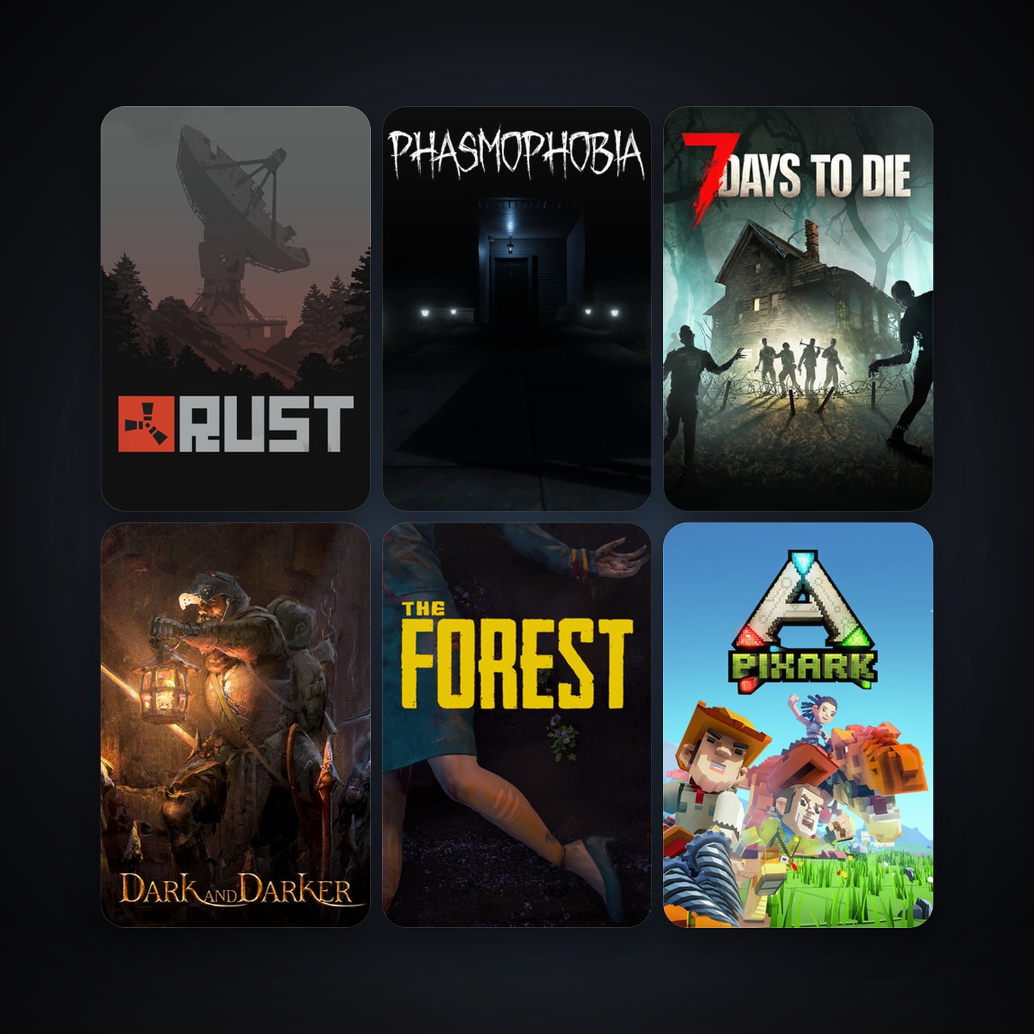 Project Zomboid + The Forest, 17 games, clean — HabibiAccounts