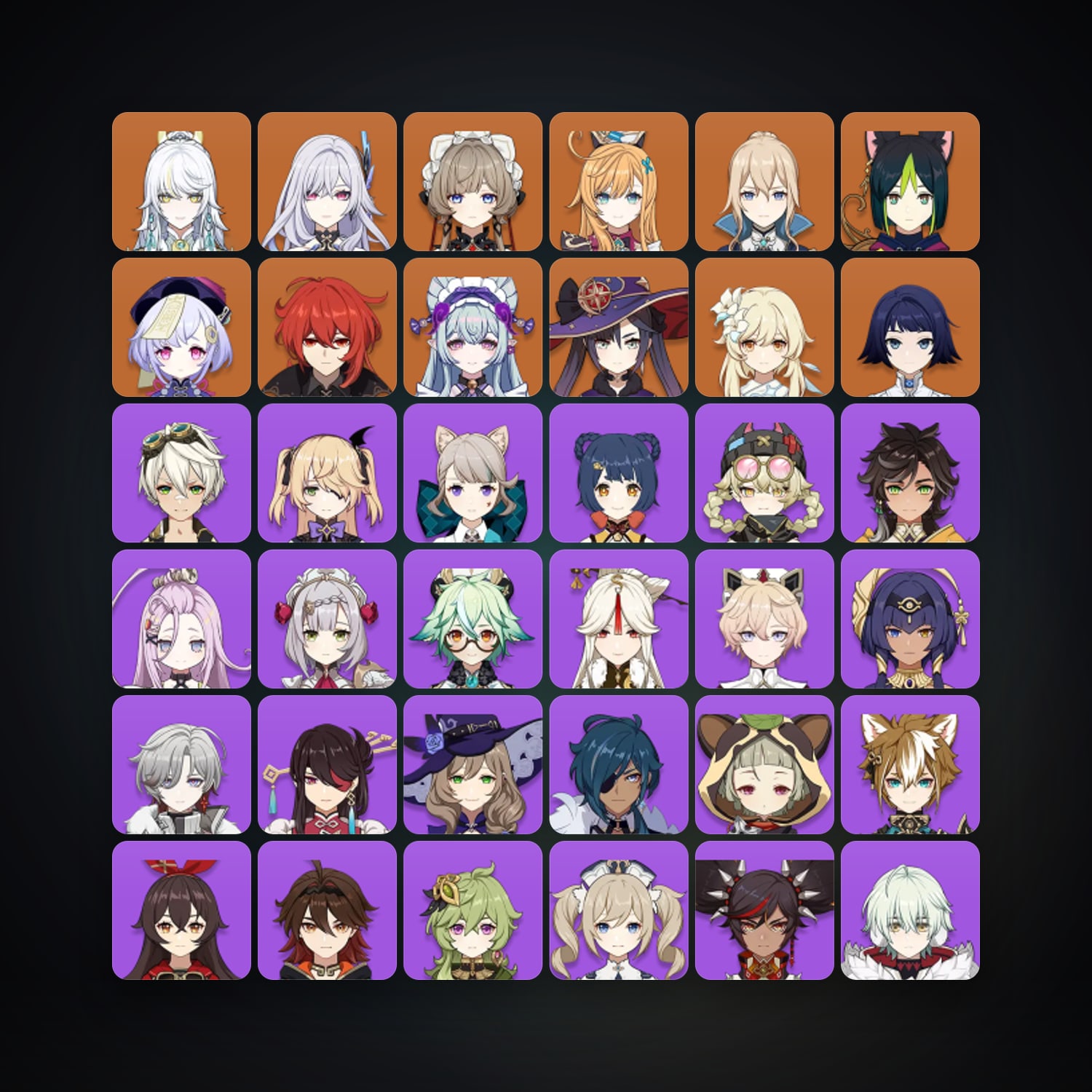 Genshin Impact | AR 50 | 42 Chars | 10× 5★ — Genshin / miHoYo Account — HabibiAccounts
