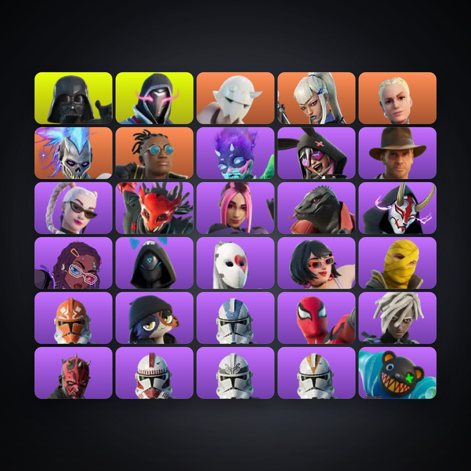 Fortnite account with Darth Vader & Xander — 34 skins — 100 V-Bucks — lvl 428 — HabibiAccounts