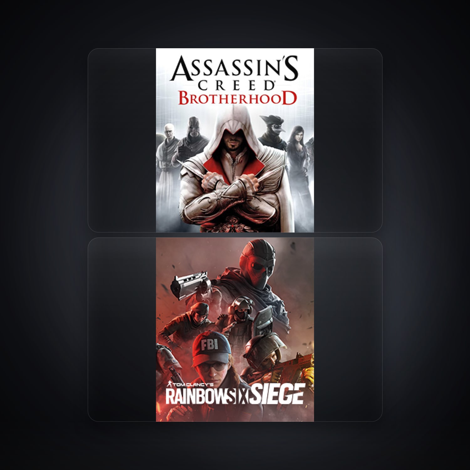 حساب يوبيسوفت فيه Assassin's Creed Brotherhood وTom Clancy's Rainbow Six Siege، AT — HabibiAccounts