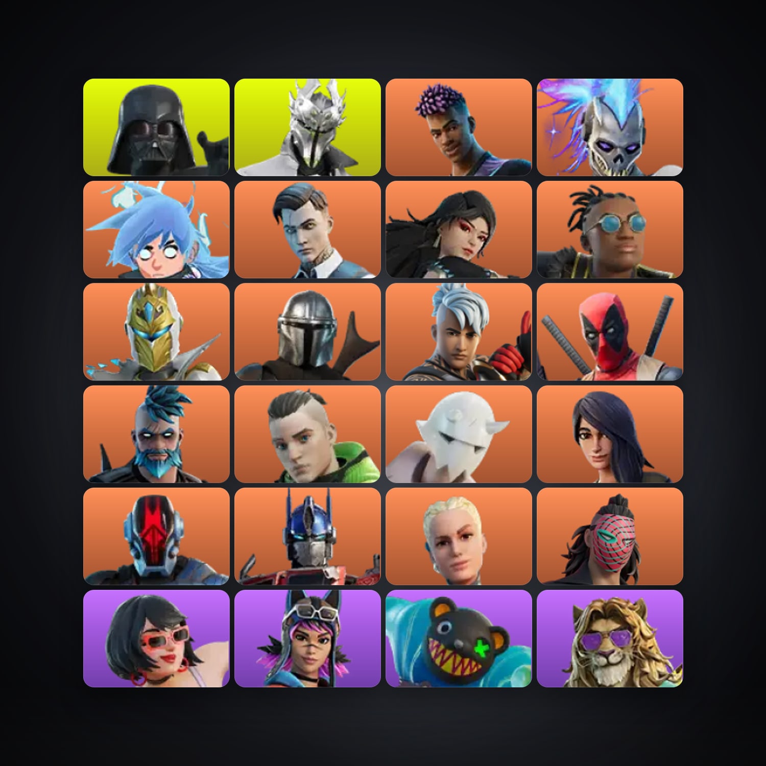 Fortnite account with Midas & Deadpool — 125 skins — 1.4K V-Bucks — lvl 1984 — HabibiAccounts