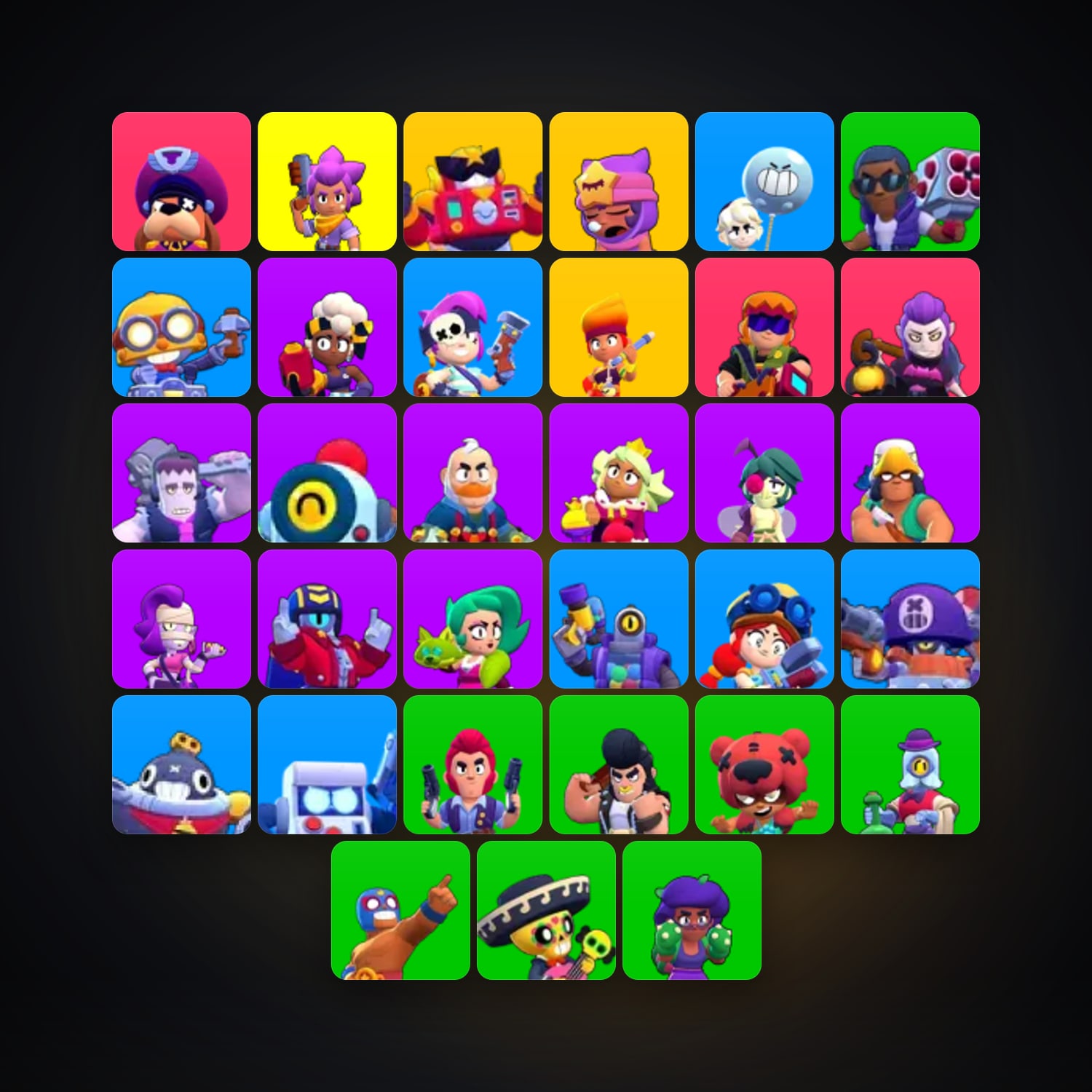 Supercell account: 33 Brawlers | 3.4K Trophies — HabibiAccounts