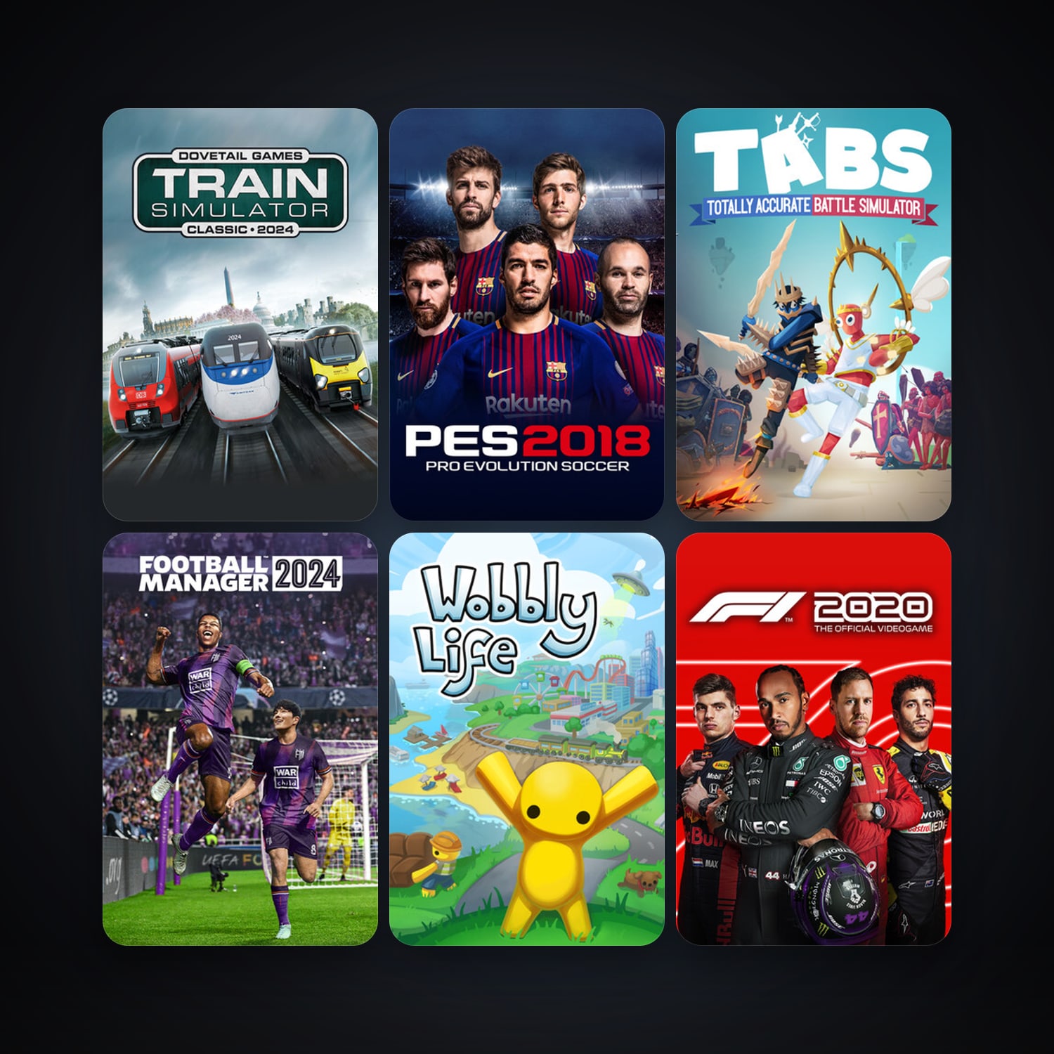 Steam account: Train Simulator Classic + F1 2014, 19 games, clean — level 7 — HabibiAccounts