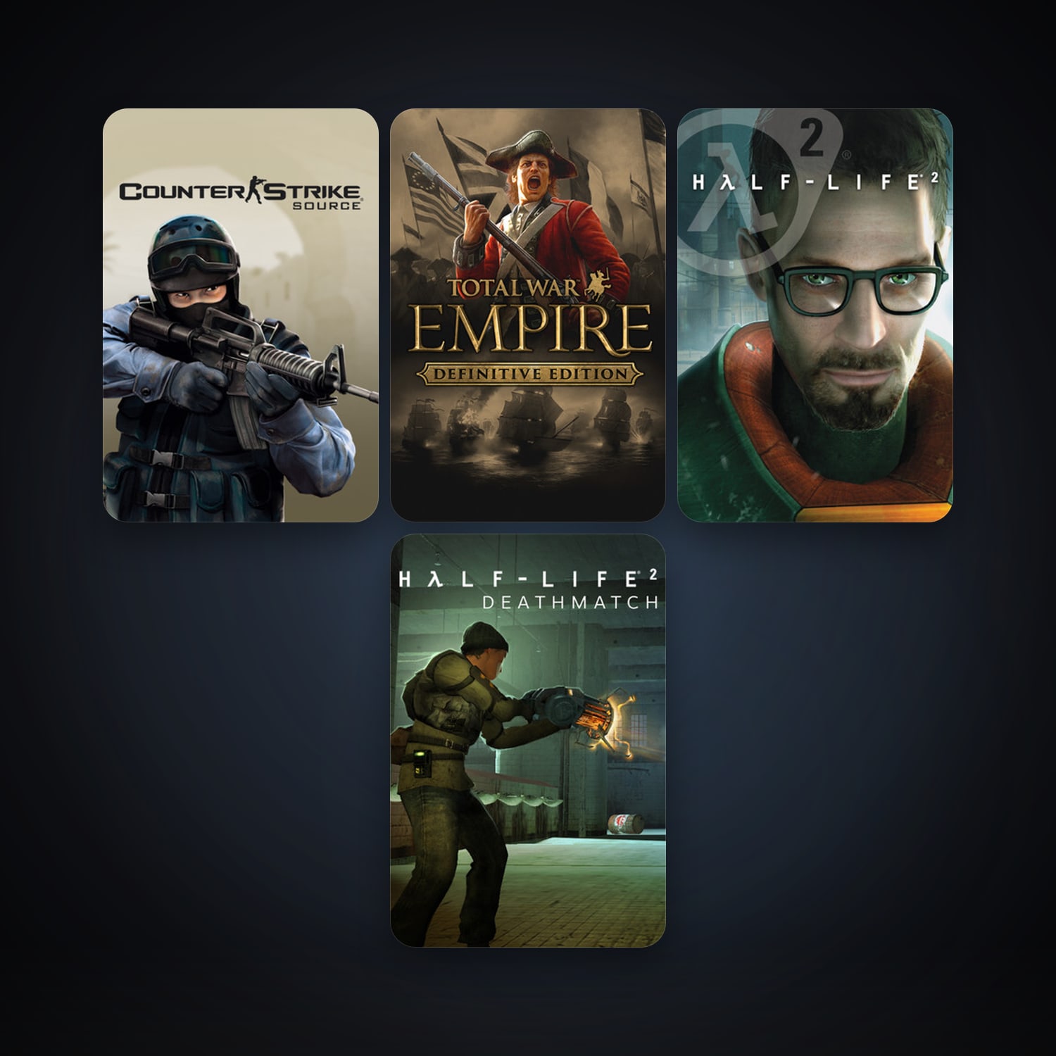 Half-Life 2 + Counter-Strike: Source, 6 games, Steam 10, clean — HabibiAccounts