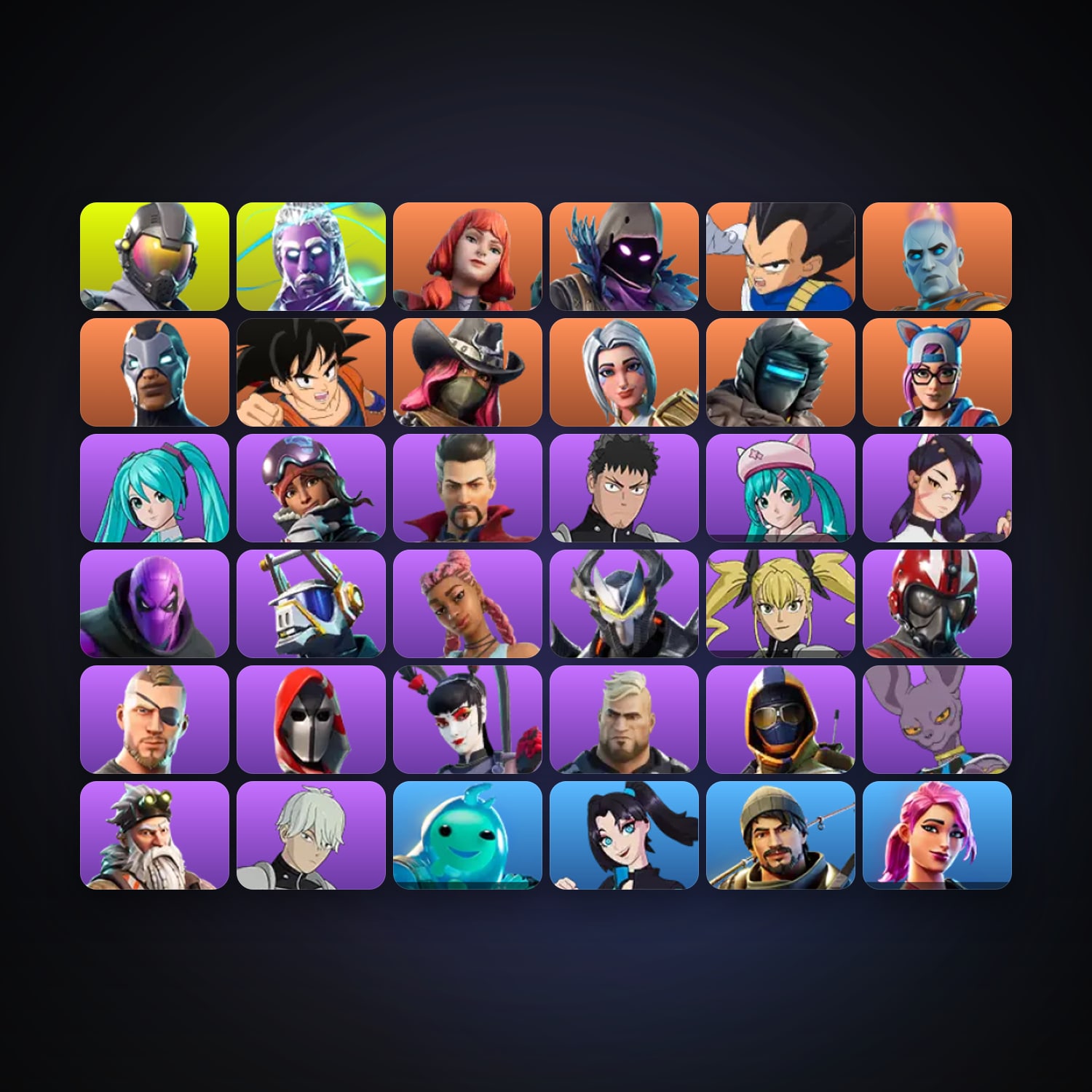 Fortnite account with Rogue Agent & Galaxy — 36 skins — 2.5K V-Bucks — lvl 442 — HabibiAccounts