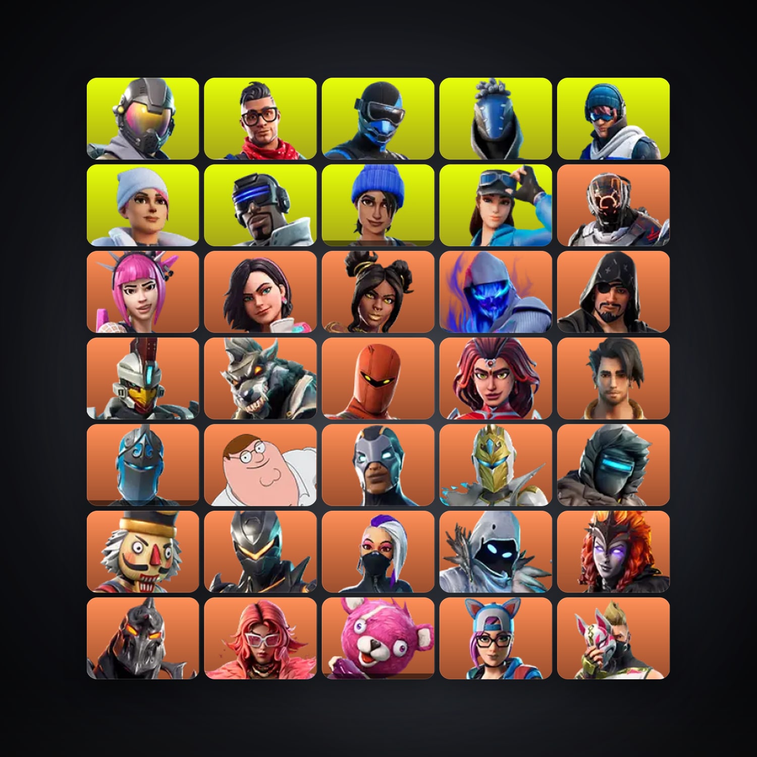 Fortnite account with The Scientist & Power Chord — 189 skins — 150 V-Bucks — lvl 1977 — HabibiAccounts