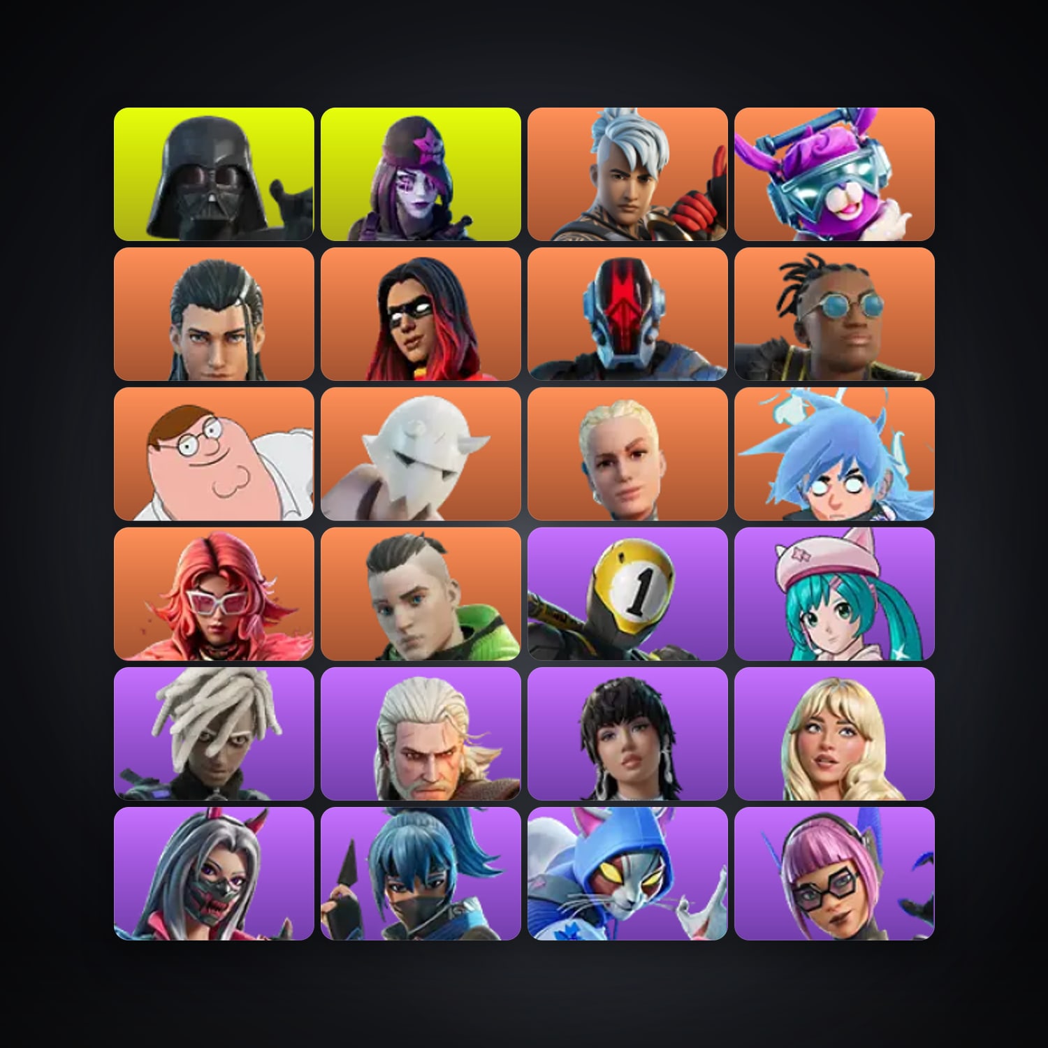 Fortnite account with Darth Vader & Dark Skully — 163 skins — 100 V-Bucks — lvl 2846 — HabibiAccounts
