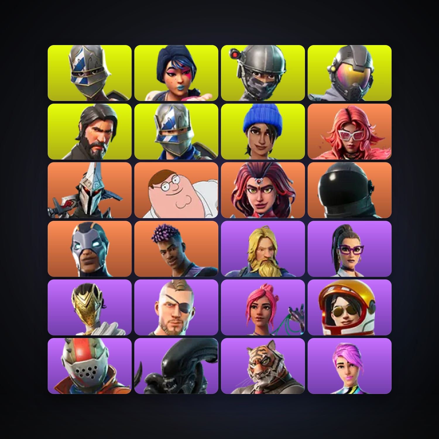 حساب فورتنايت Sparkle Specialist وBlue Squire، لوكر 50 سكن، 400 فيبوكس، لفل 968، 253 فوز — HabibiAccounts