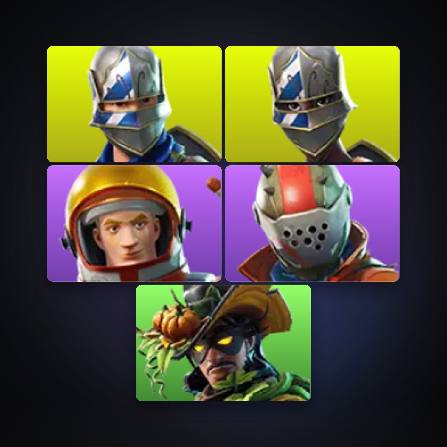 Fortnite account with Blue Squire & Royale Knight — 5 skins — 200 V-Bucks — lvl 85 — HabibiAccounts
