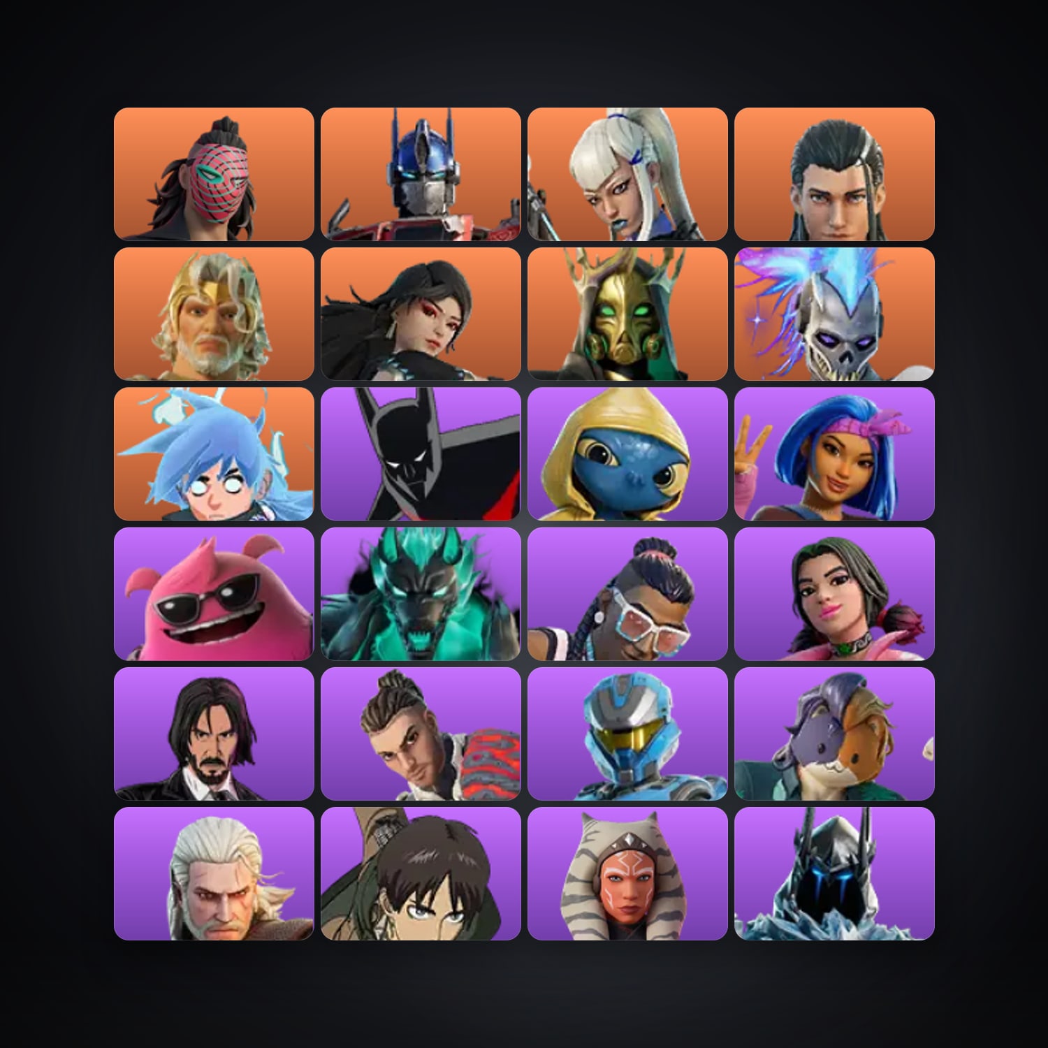 Fortnite account with Renegade Raider & Skull Trooper — 96 skins — 50 V-Bucks — lvl 2551 — HabibiAccounts