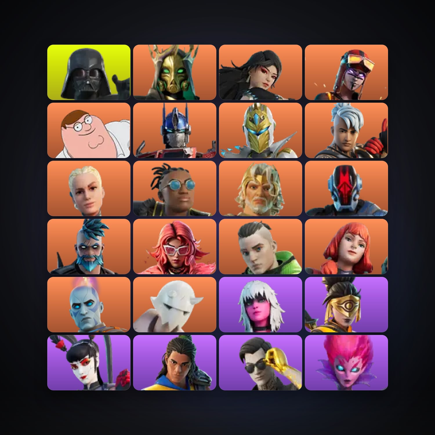 Fortnite account with Renegade Raider & Darth Vader — 130 skins — 1.7K V-Bucks — lvl 3386 — HabibiAccounts