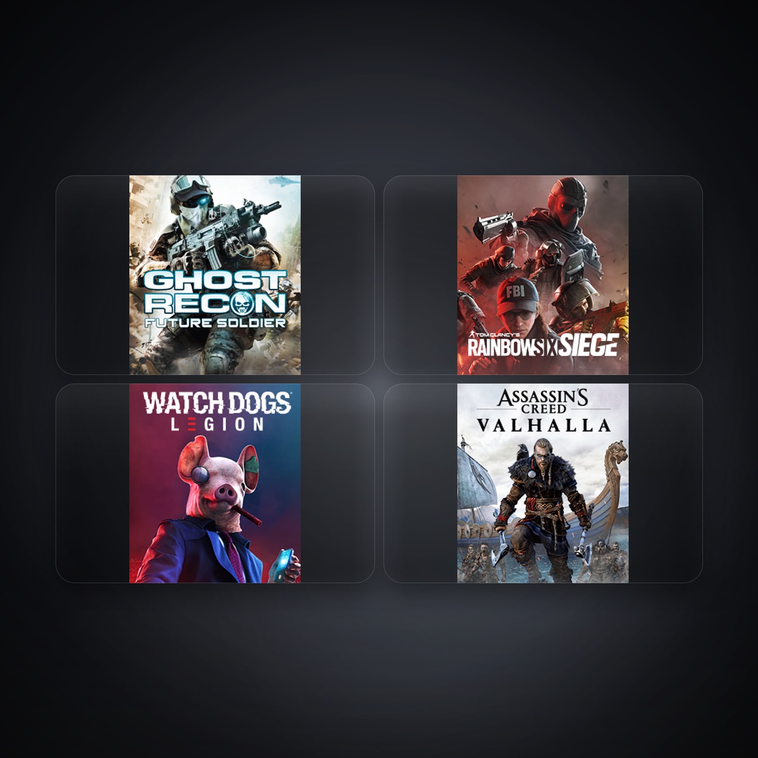 Ubisoft account — Tom Clancy's Ghost Recon Future Soldier + Tom Clancy's Rainbow Six Siege — US — 5 games — HabibiAccounts