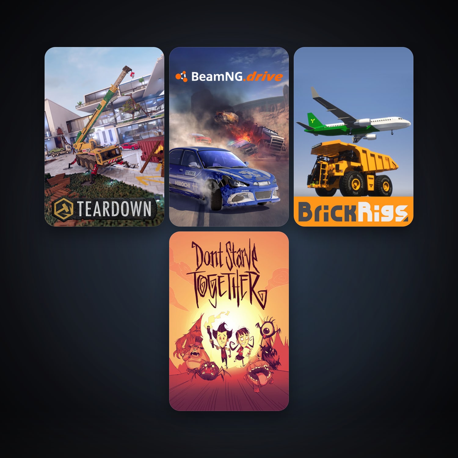 Steam account: BeamNG.drive + Don't Starve Together, 9 games, clean — HabibiAccounts