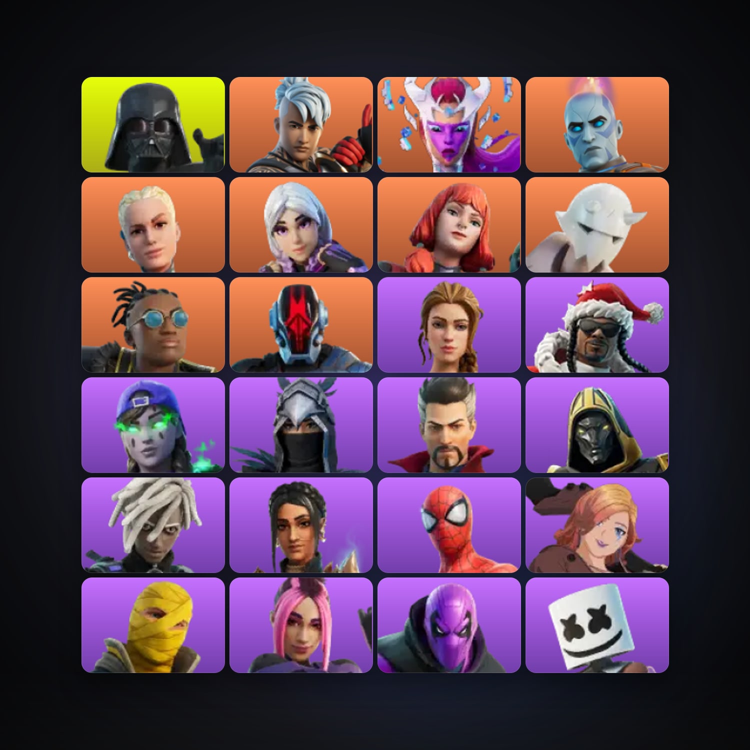 Fortnite account with Darth Vader & Ronin — 60 skins — 200 V-Bucks — lvl 1207 — HabibiAccounts