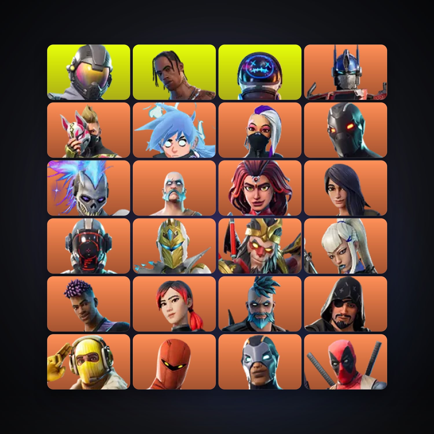 Fortnite account with Rogue Agent & Travis Scott — 104 skins — 150 V-Bucks — lvl 1391 — HabibiAccounts