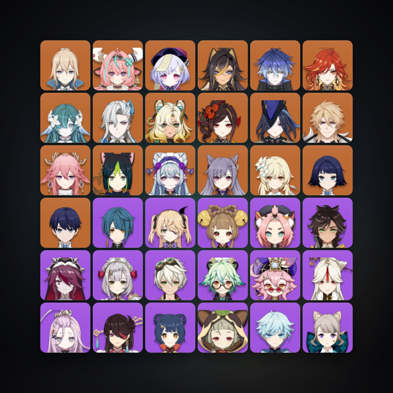 Genshin Impact | AR 56 | 66 Chars | 16× 5★ — Genshin / miHoYo Account — HabibiAccounts