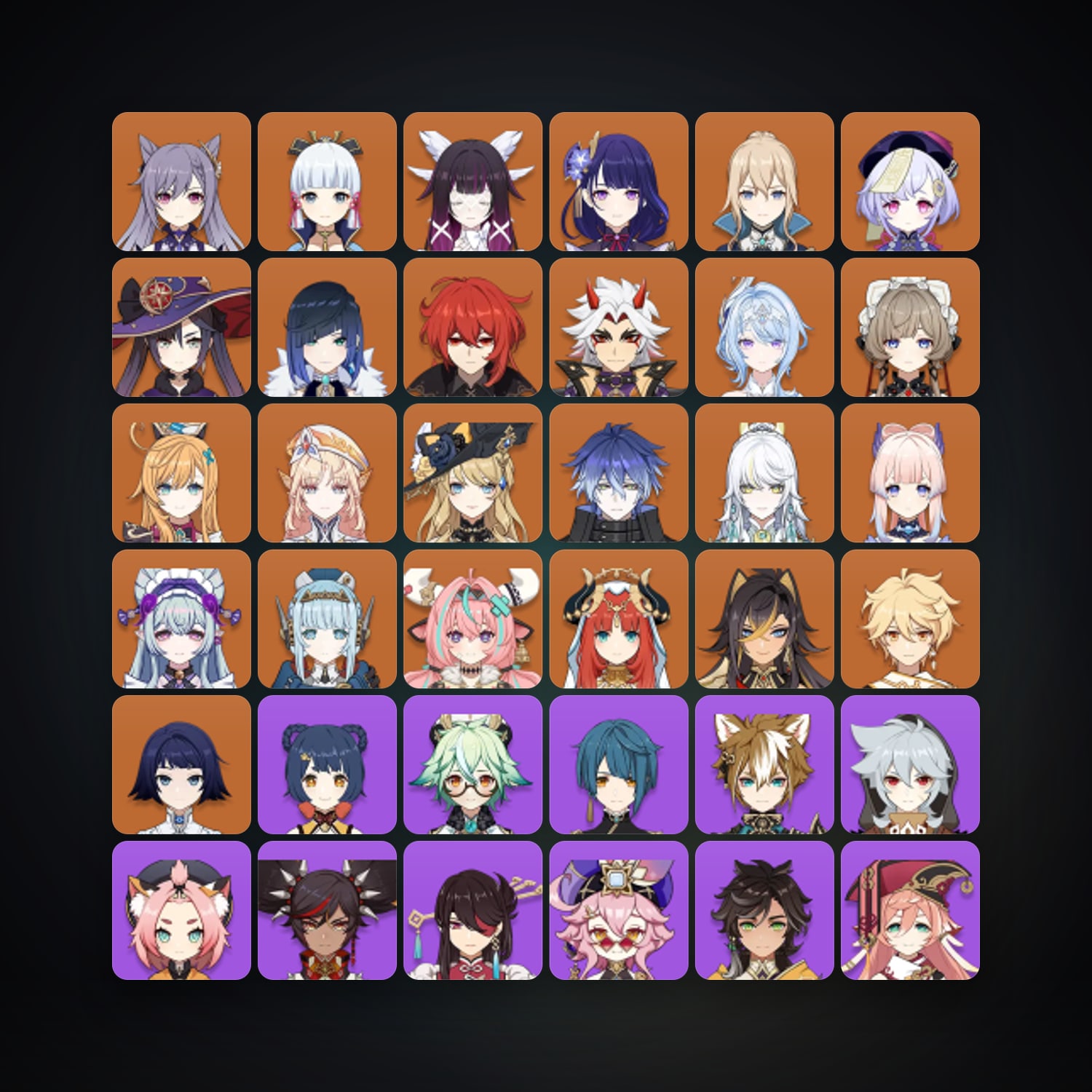 Genshin Impact | AR 59 | 72 Chars | 23× 5★ — Genshin / miHoYo Account — HabibiAccounts