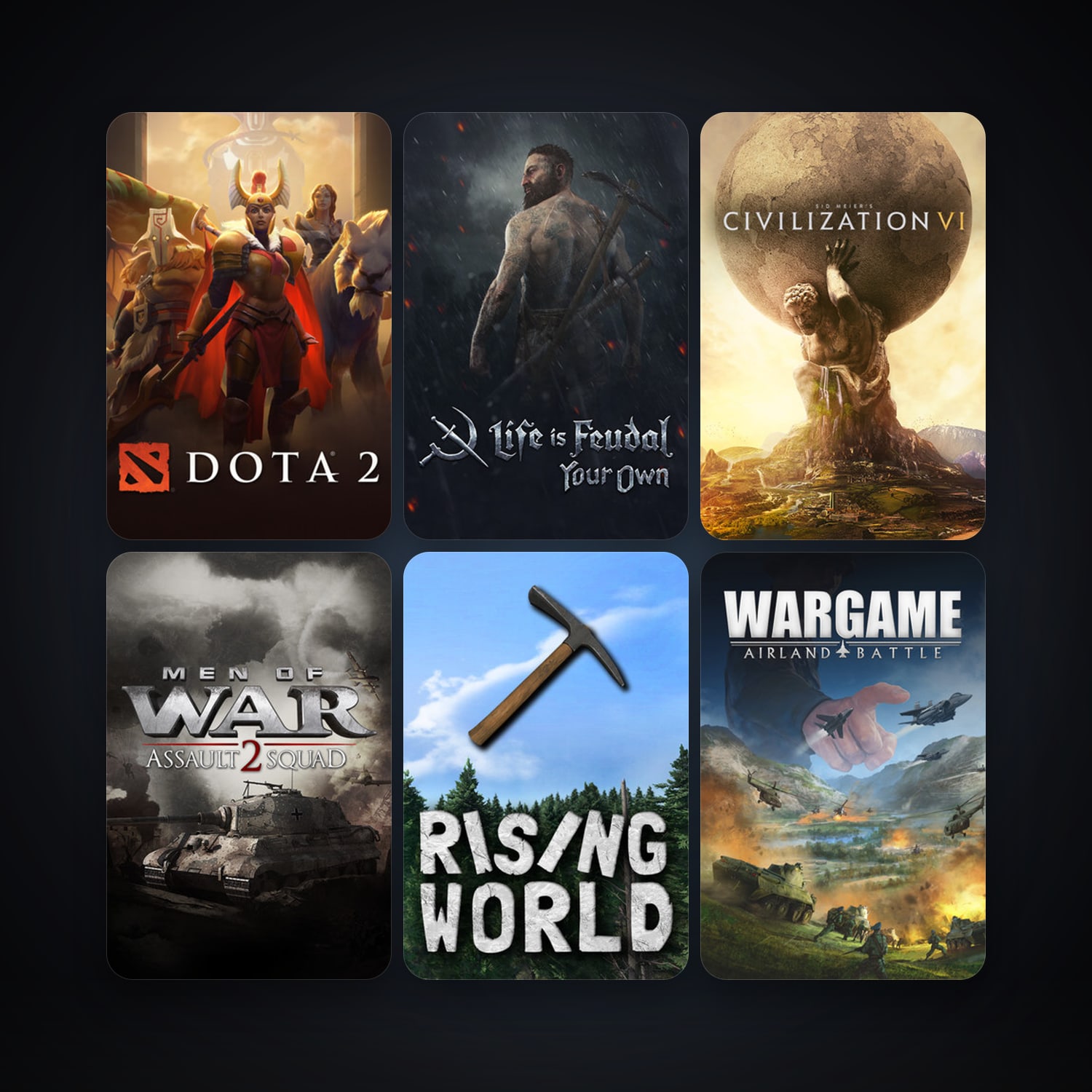 Dota 2 + Wargame: European Escalation, 17 games, clean — HabibiAccounts