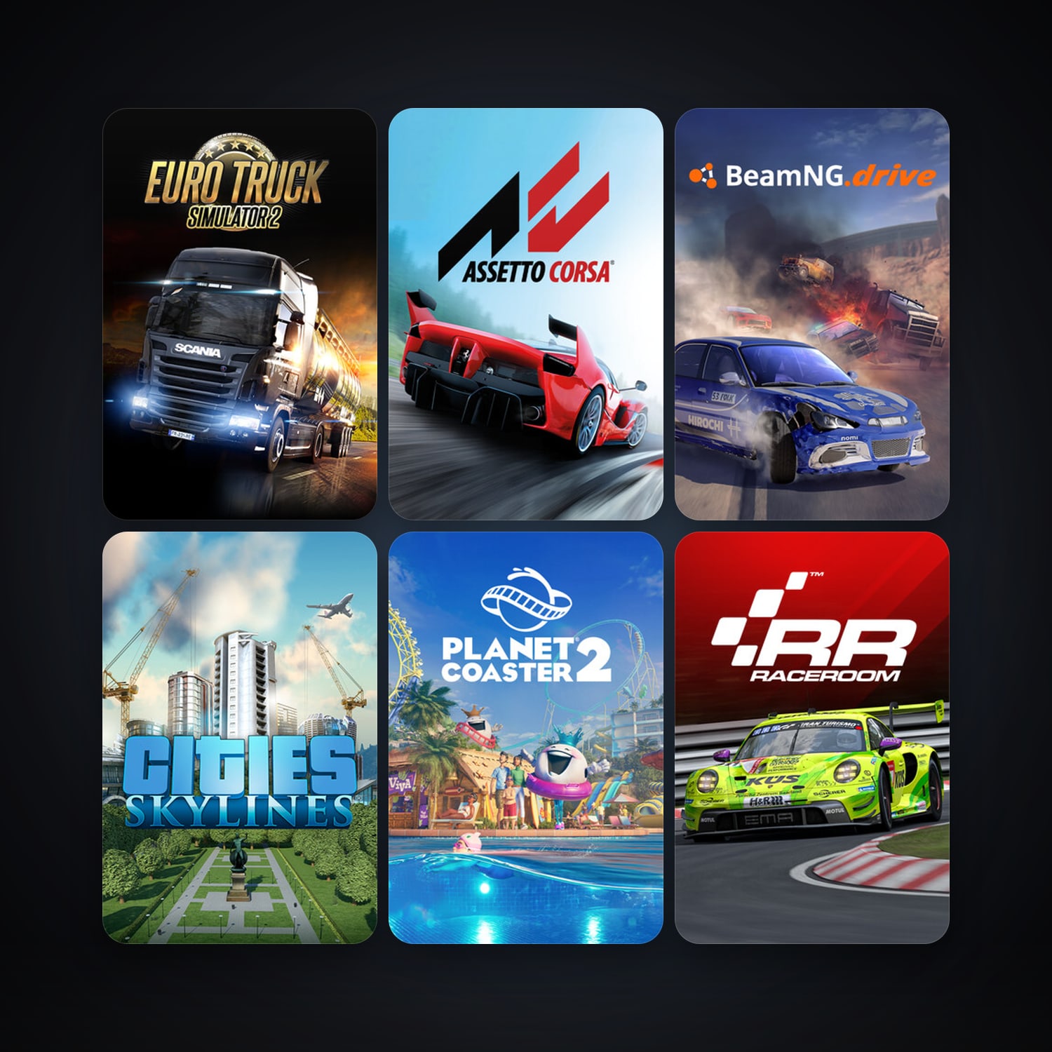 APB Reloaded + RaceRoom Racing Experience, 7 games, clean — HabibiAccounts
