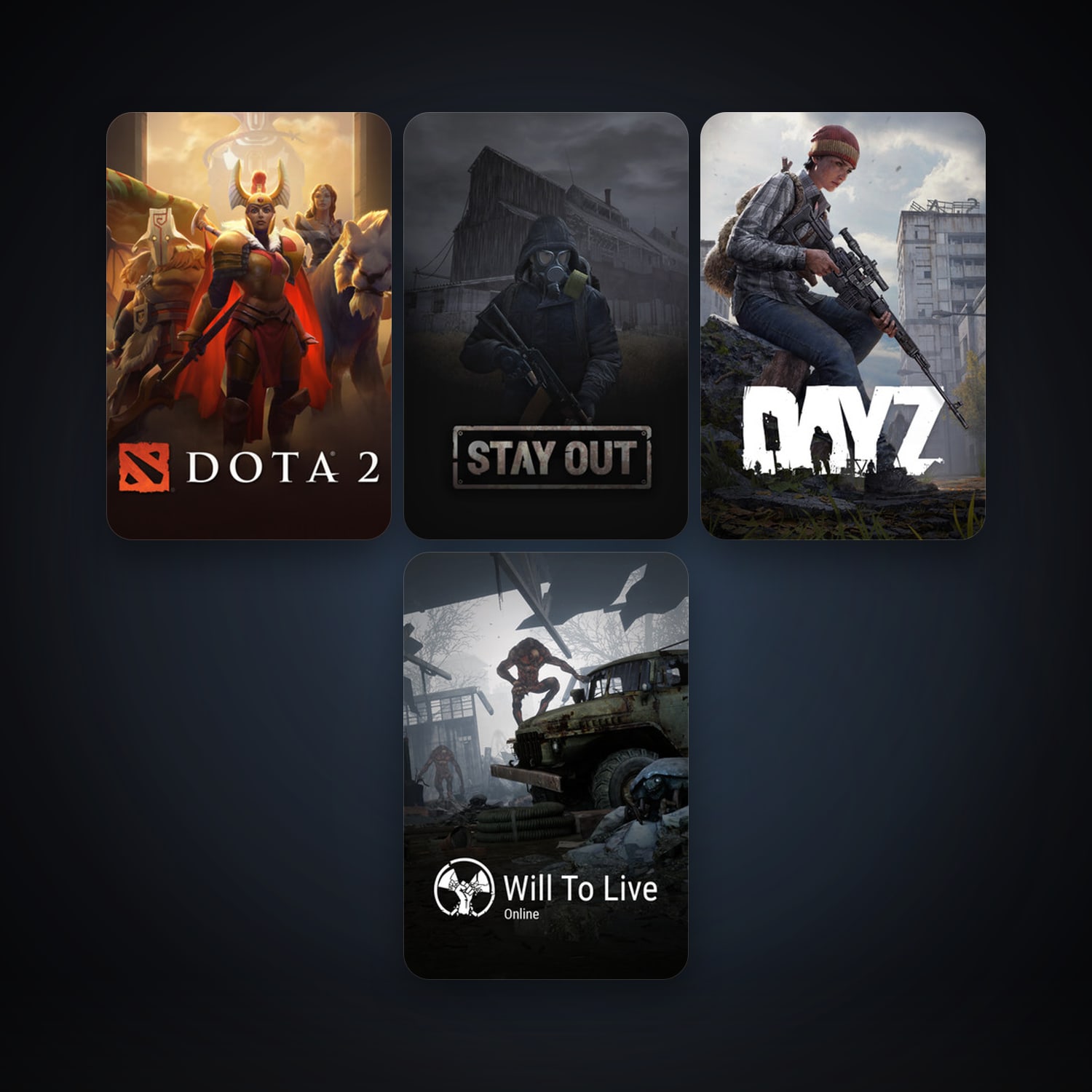 Dota 2 + DayZ, 5 games, clean — HabibiAccounts
