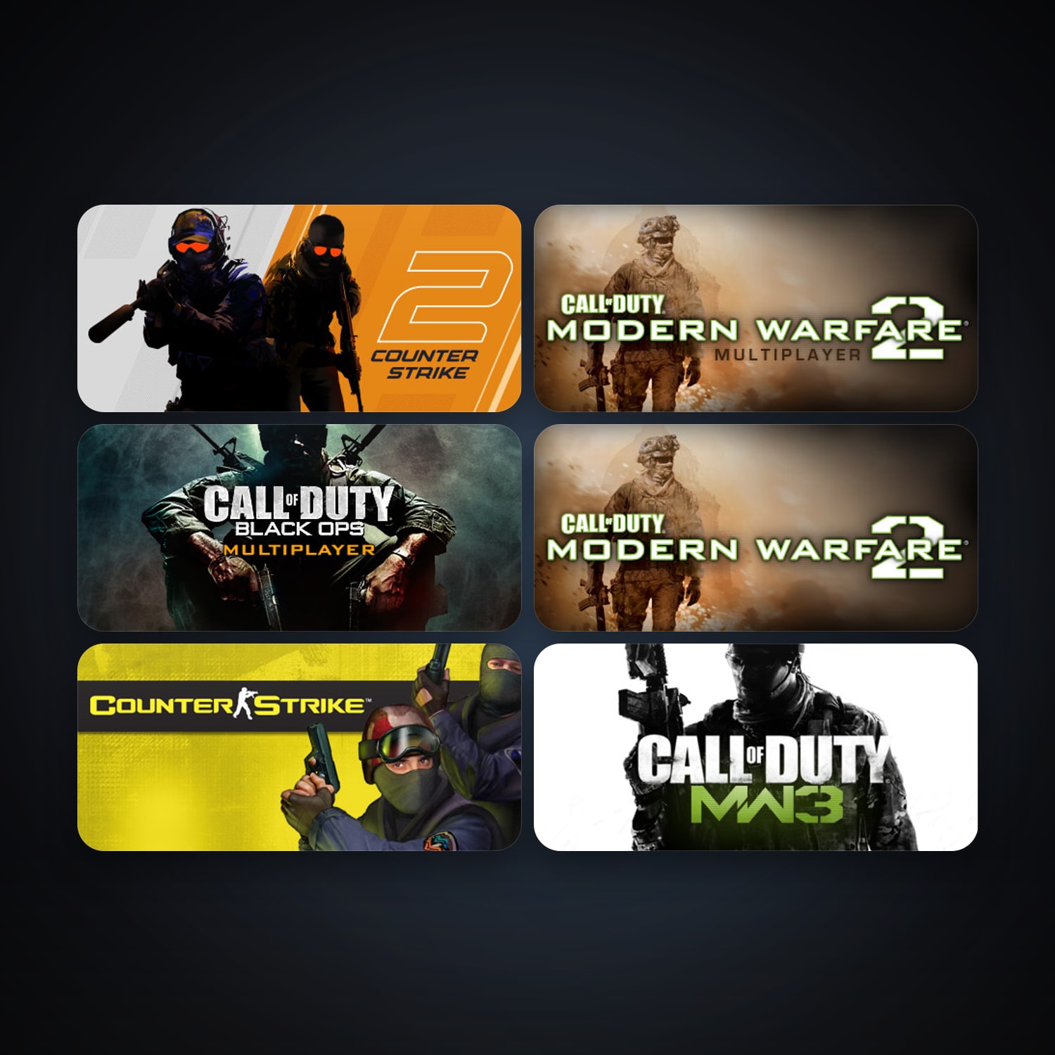 Counter-Strike + Team Fortress Classic, 15 games, Steam 11, clean — HabibiAccounts