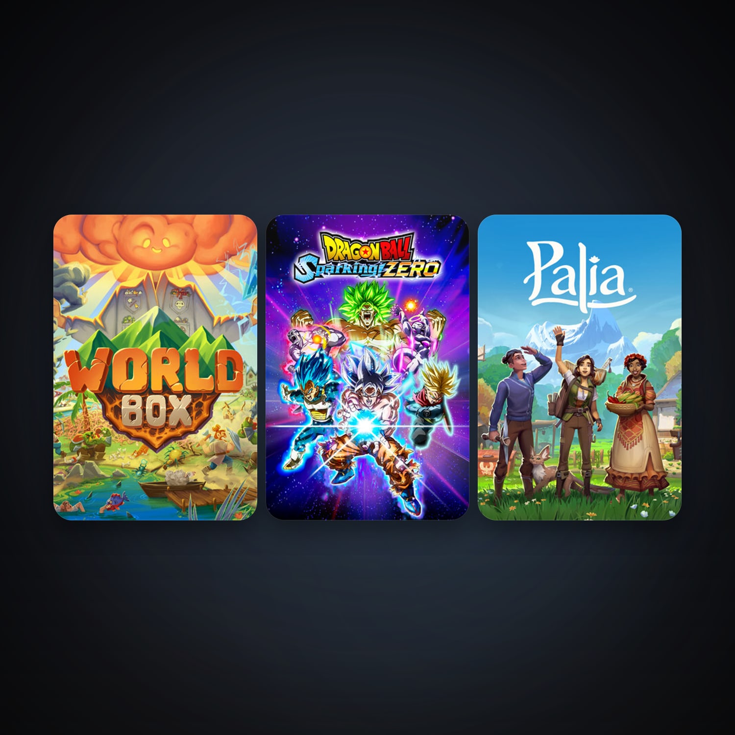 Steam account: WorldBox - God Simulator + DRAGON BALL: Sparking! ZERO, 3 games, clean — HabibiAccounts