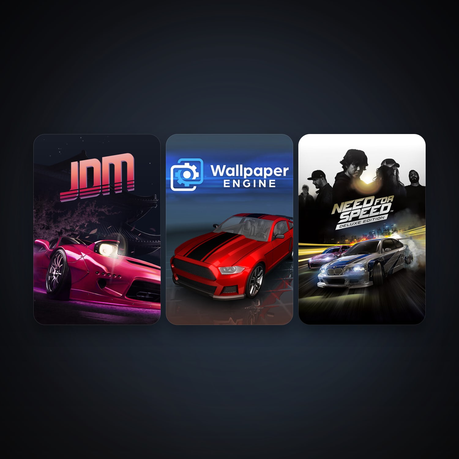 Wallpaper Engine + JDM: Japanese Drift Master, 5 games, clean — HabibiAccounts
